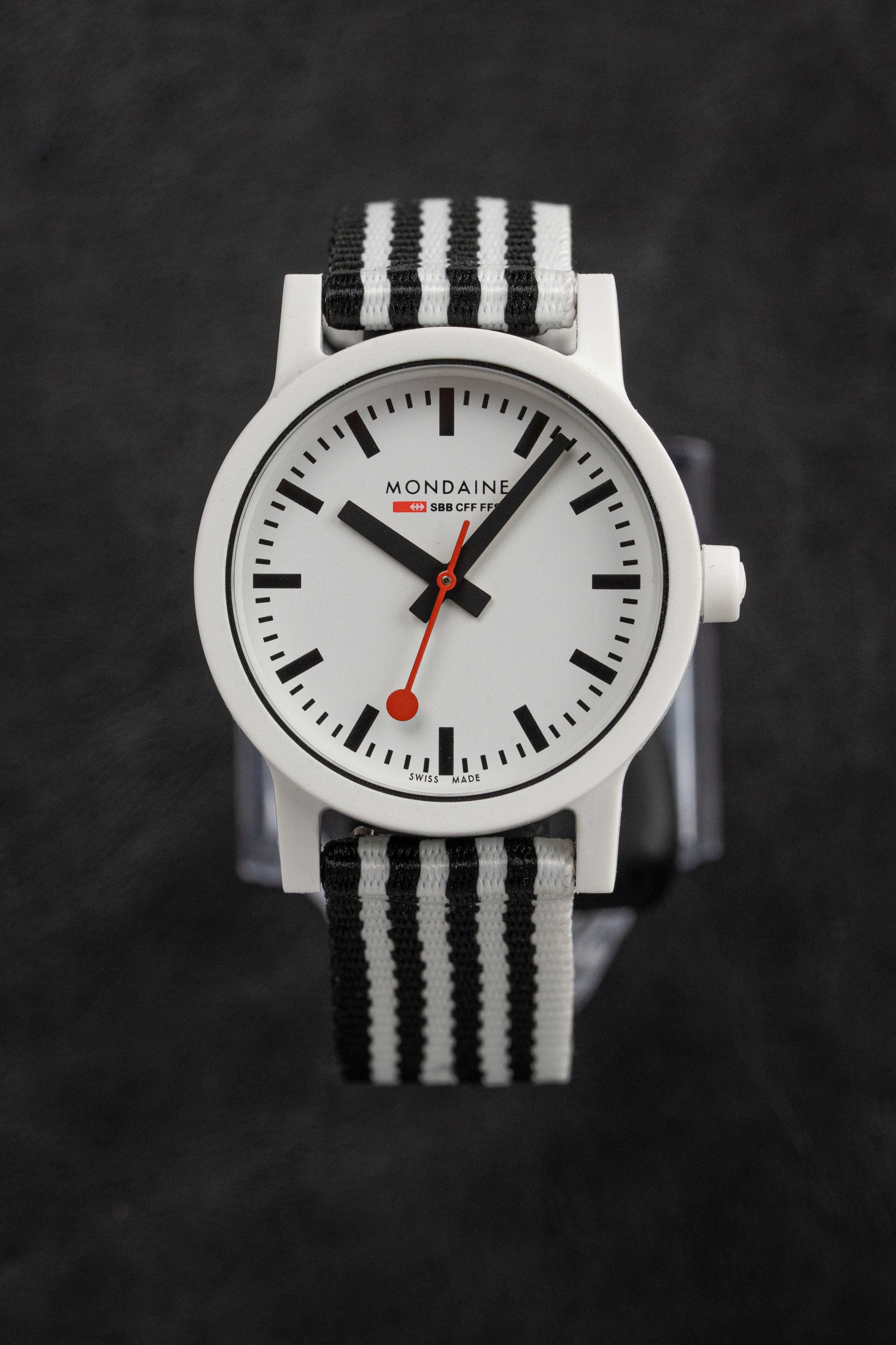 Mondaine Ladies Watch Essence Black White - Image 9