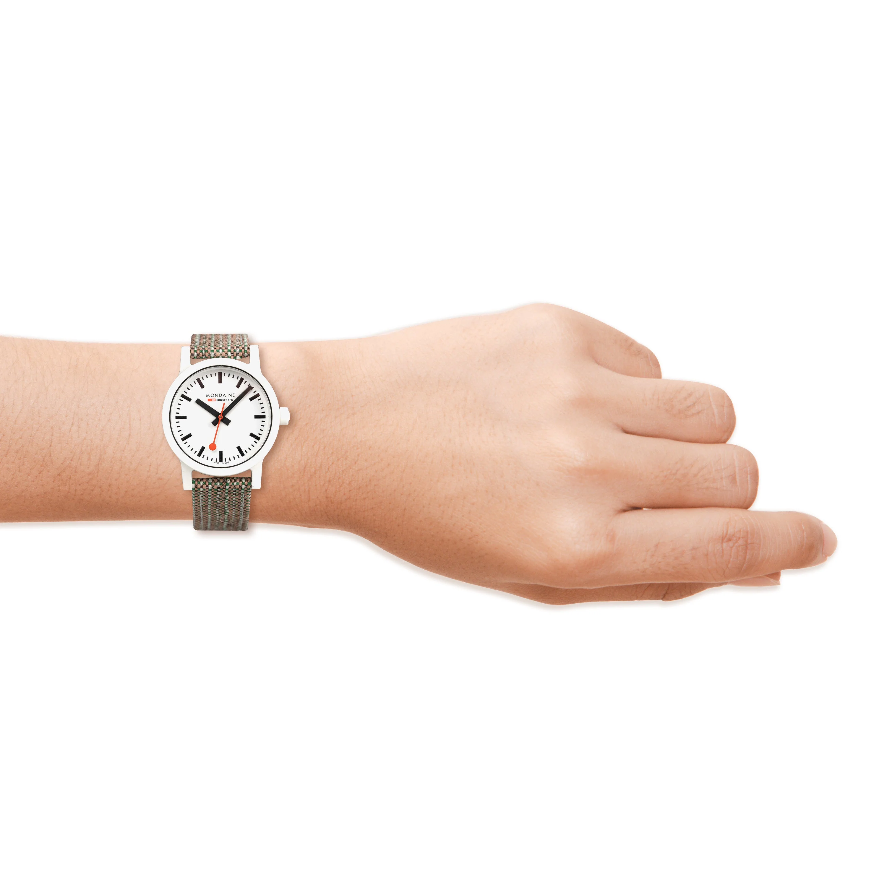 Mondaine Ladies Watch Essence White Brown - Image 2
