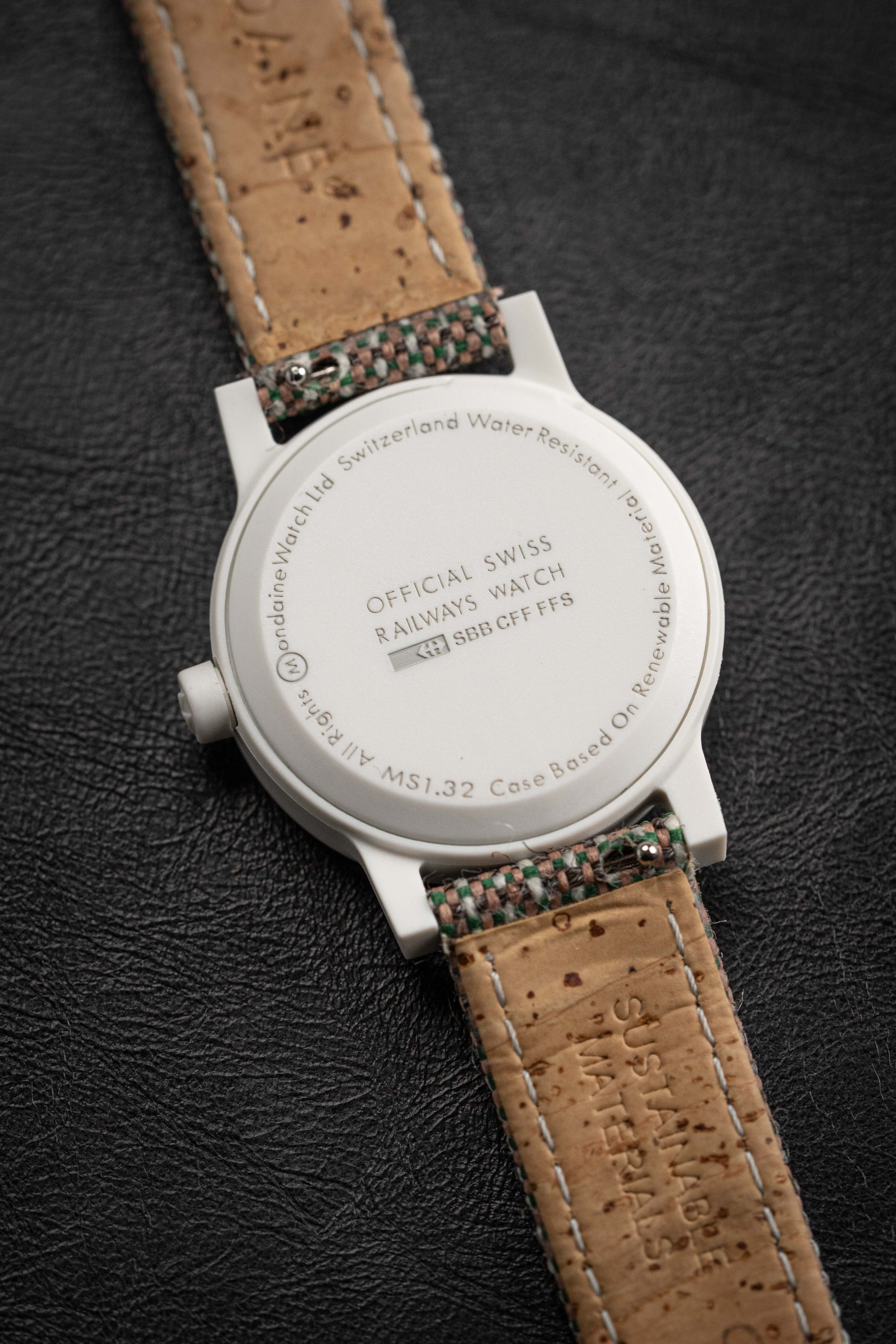 Mondaine Ladies Watch Essence White Brown - Image 3