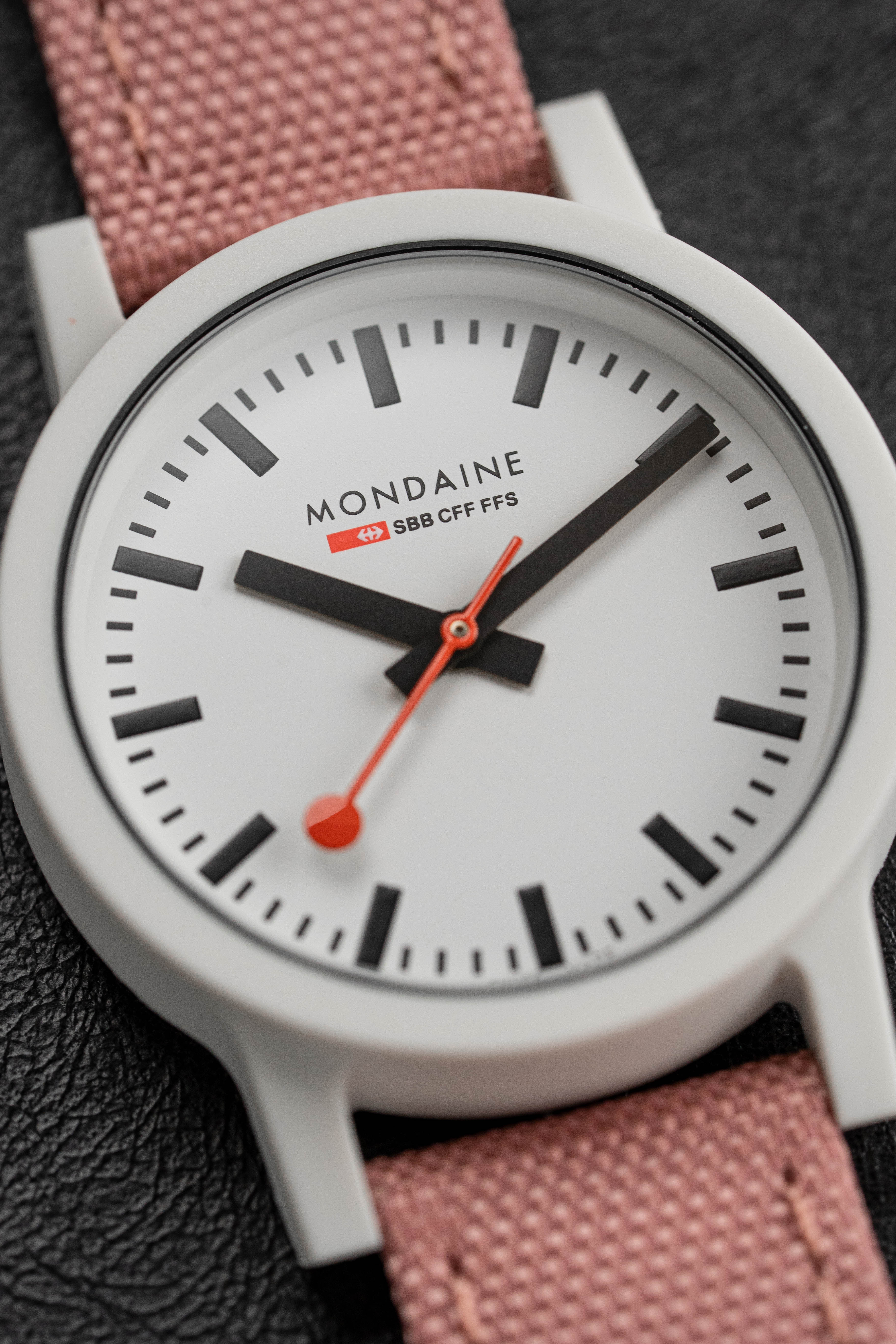 Mondaine Ladies Watch Essence White Pink - Image 8