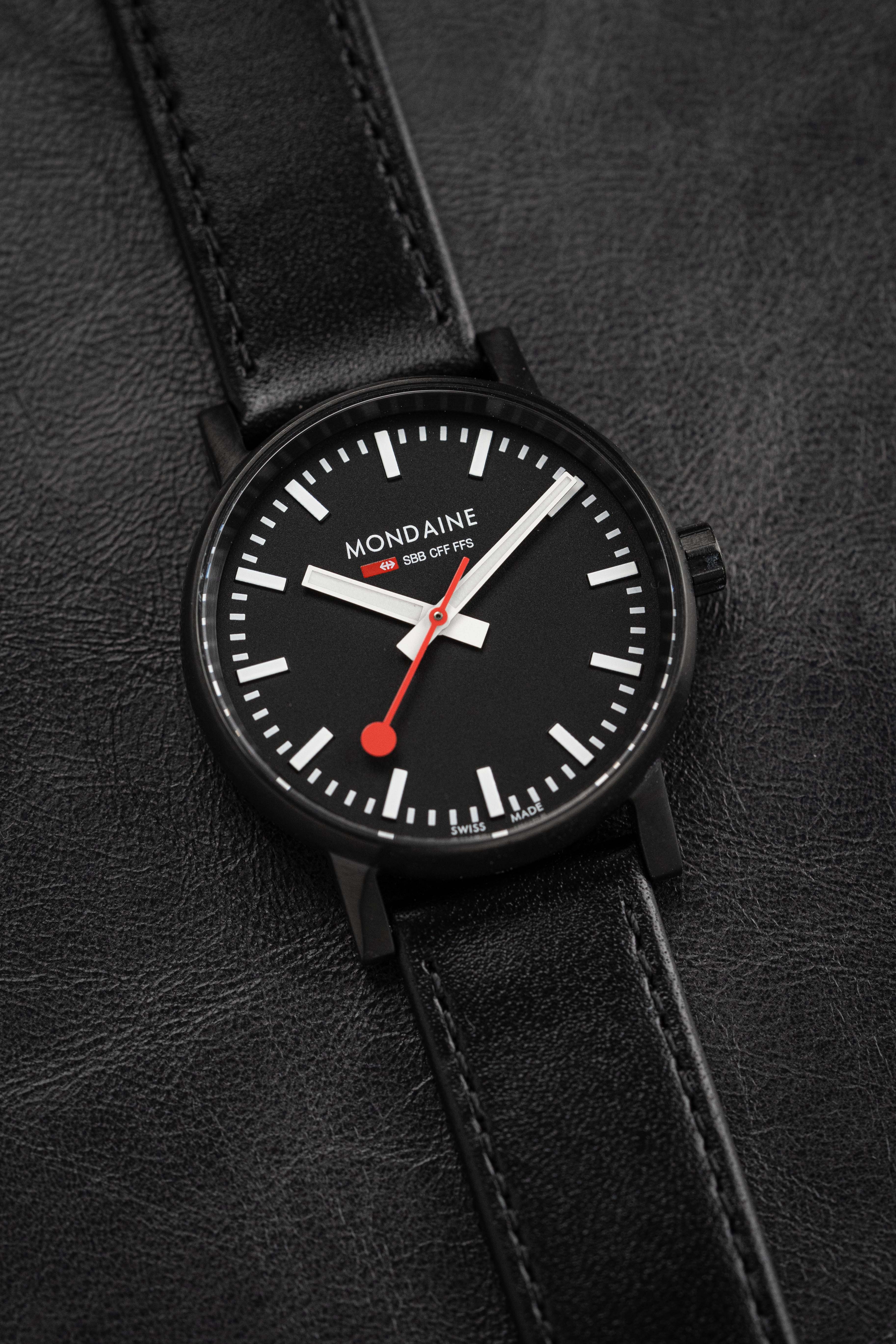 Mondaine Ladies Watch EVO2 Black - Image 4
