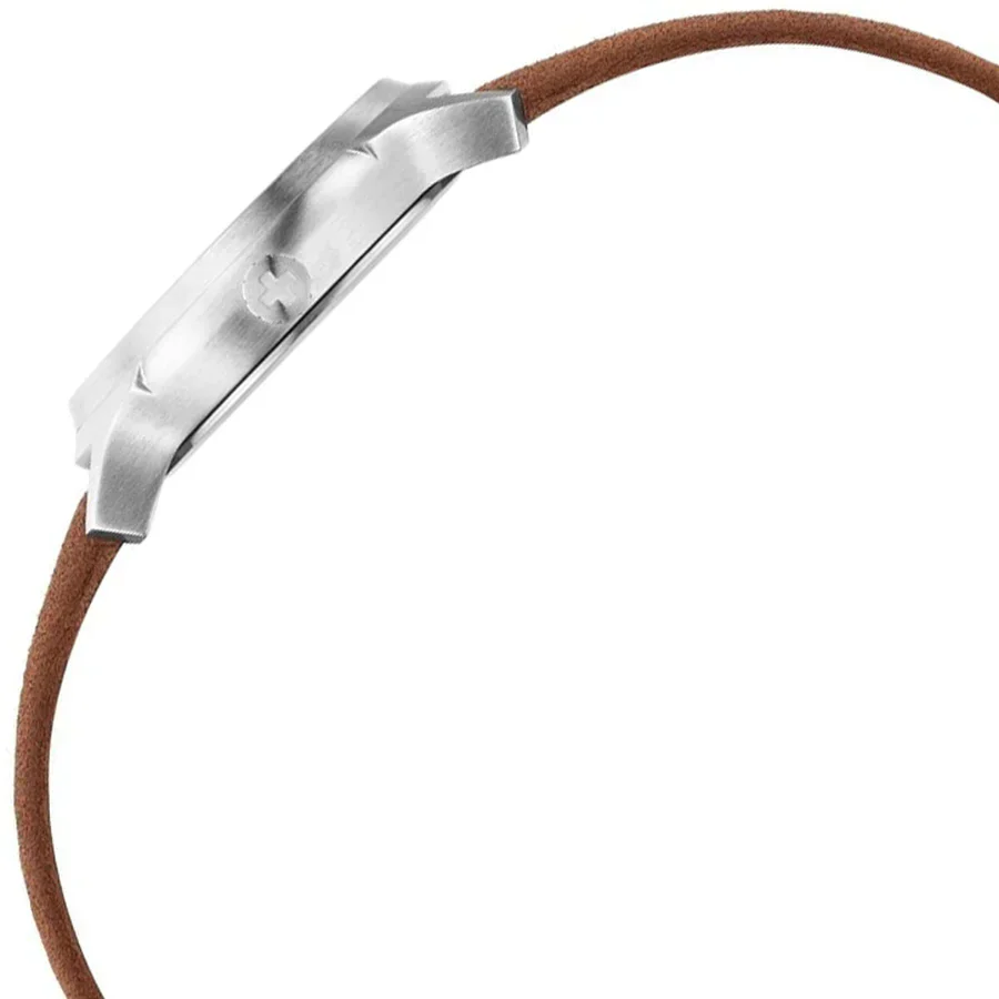 Mondaine Ladies Watch Helvetica No1 Light Brown - Image 3