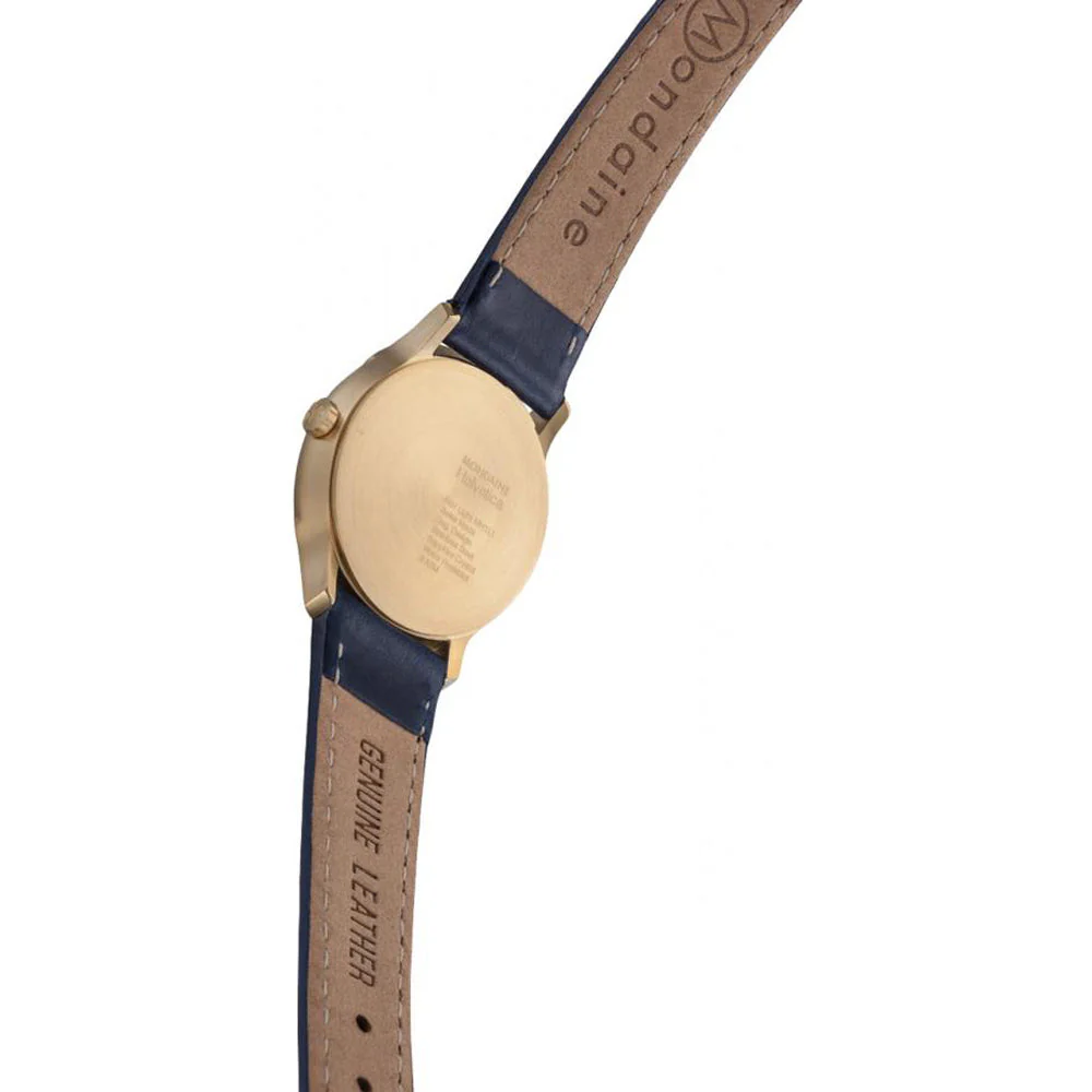 Mondaine Ladies Watch Helvetica No1 Navy Blue - Image 3