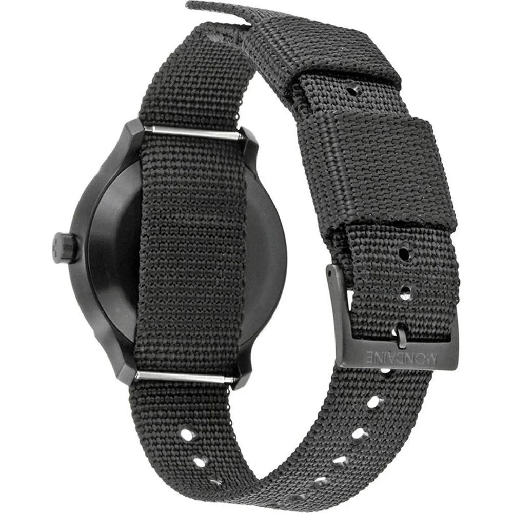 Mondaine Watch Helvetica No1 Bold Black - Image 3