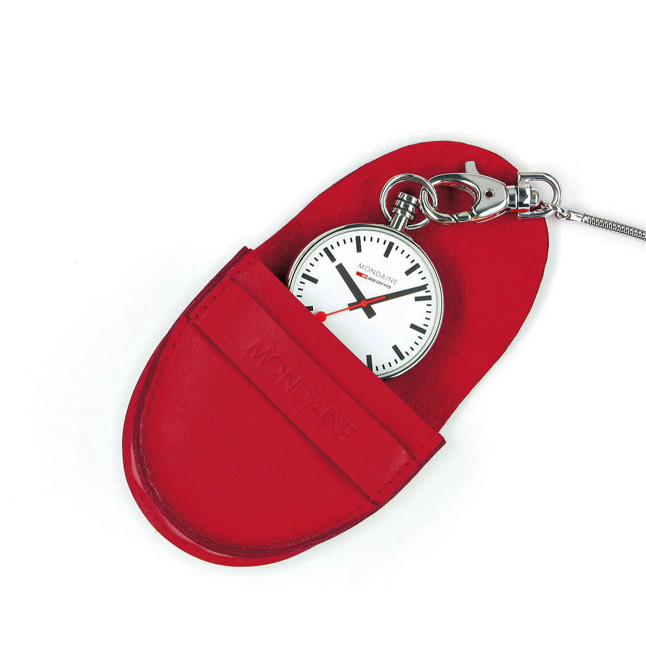 Mondaine Unisex White Pocket Watch - Image 7