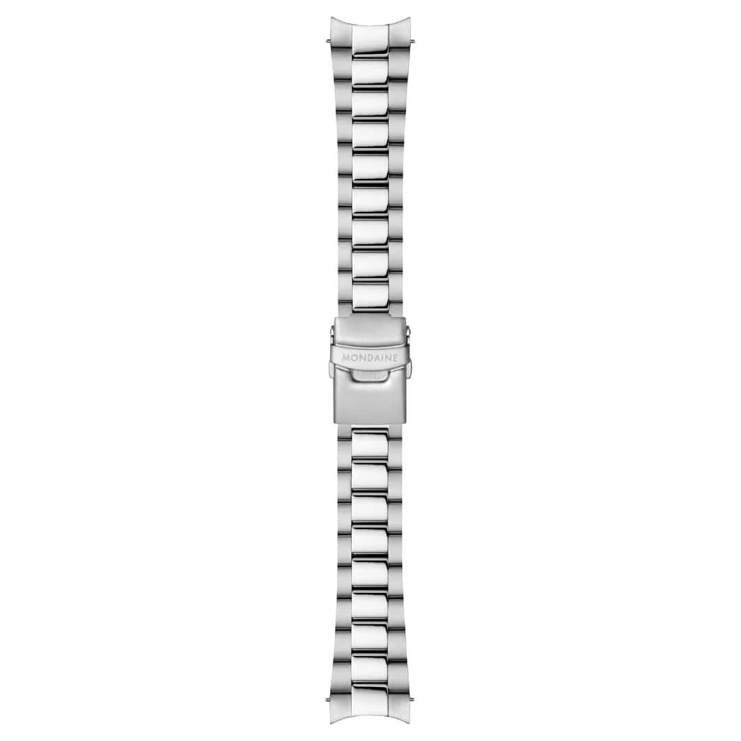 Mondaine Numeri 42mm Men's White Silver Watch - Image 10