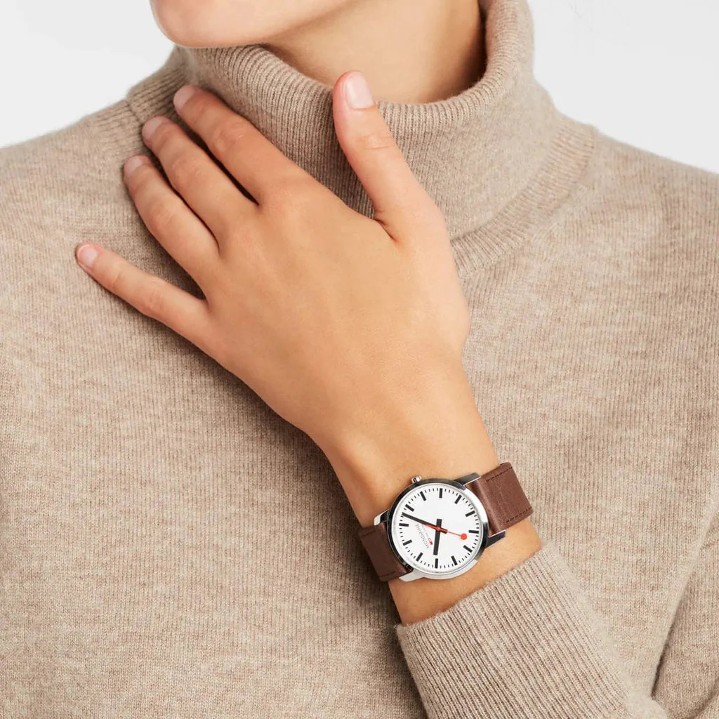 Mondaine Simply Elegant Ladies Brown Watch - Image 5