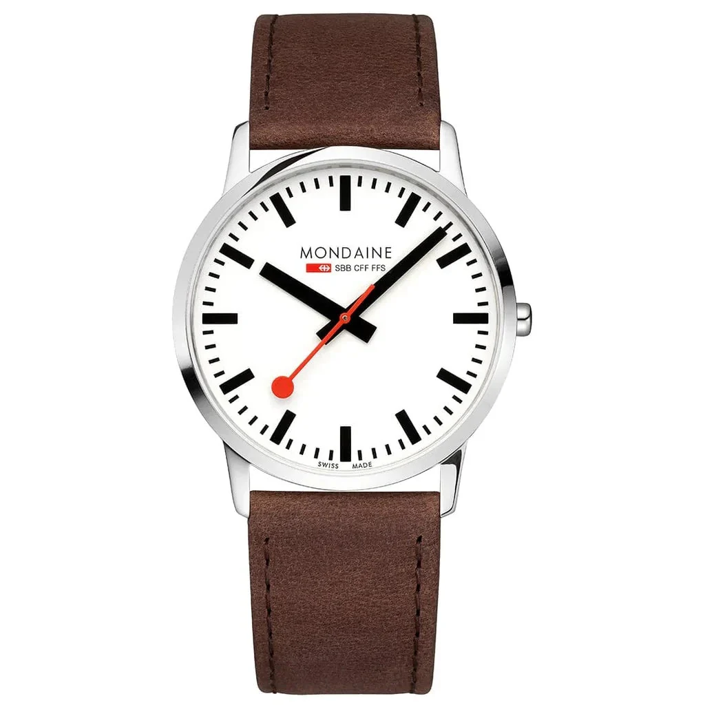 Mondaine Simply Elegant Men's Brown Watch - Image 2