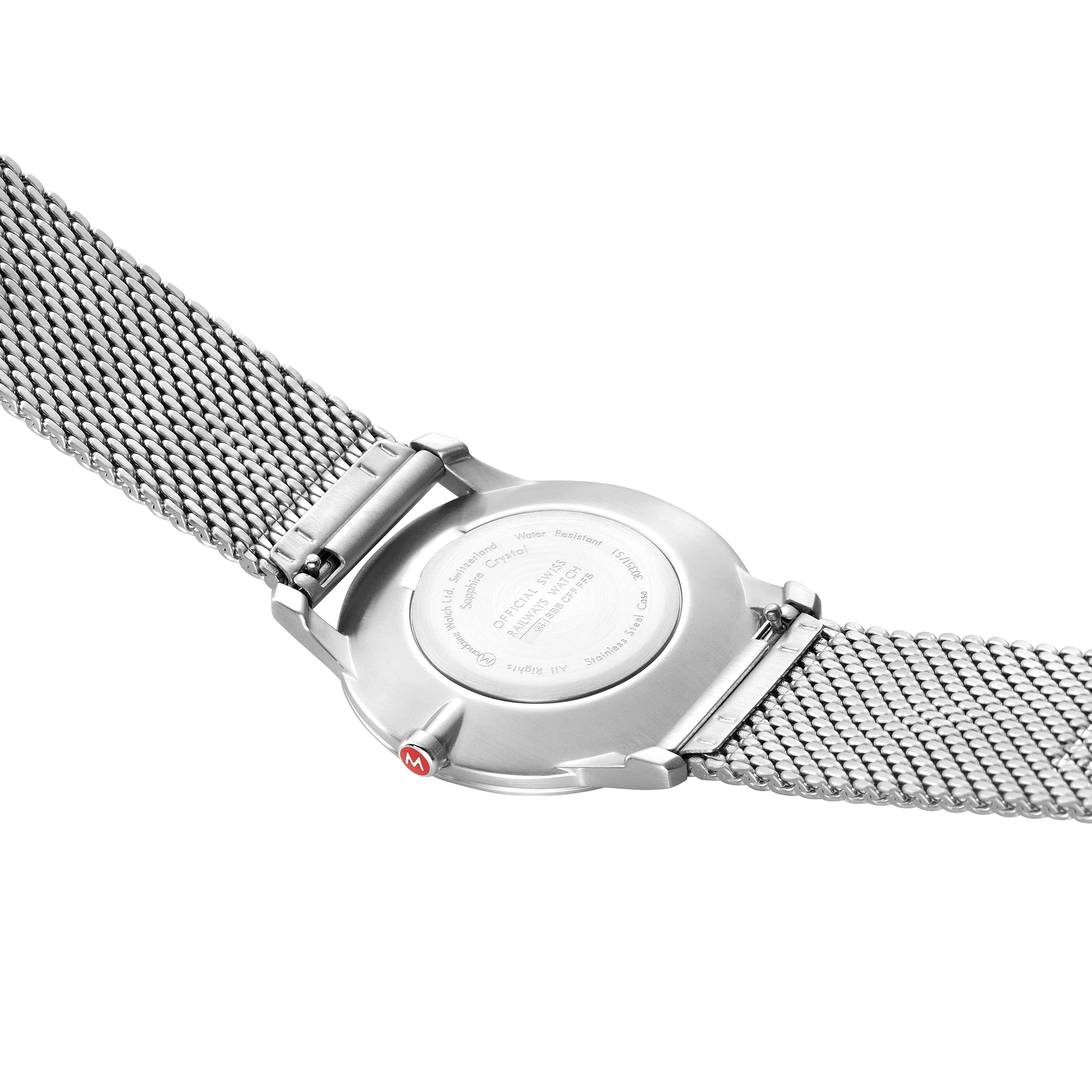 Mondaine Simply Elegant Unisex White Watch - Image 3