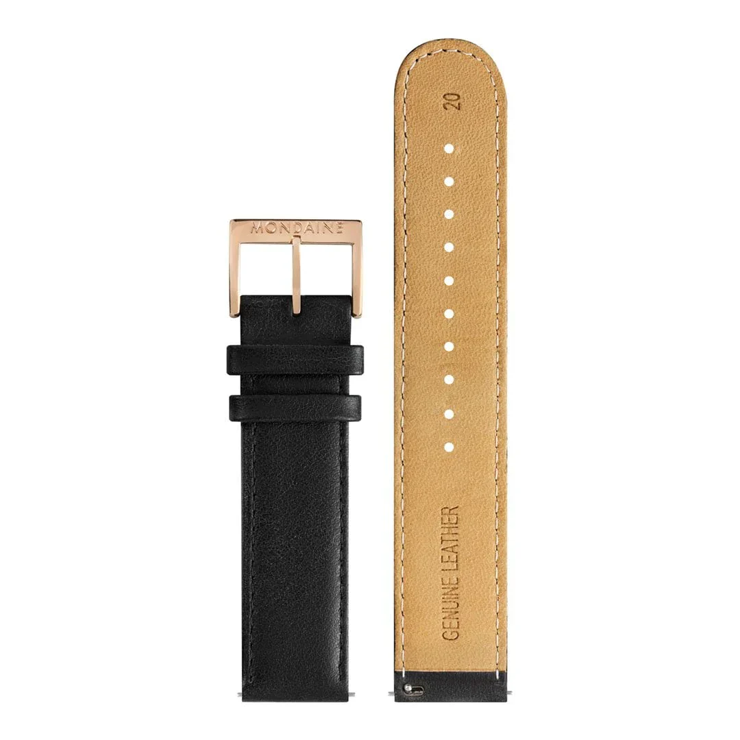 Mondaine Watch EVO2 Rose Gold Black - Image 6