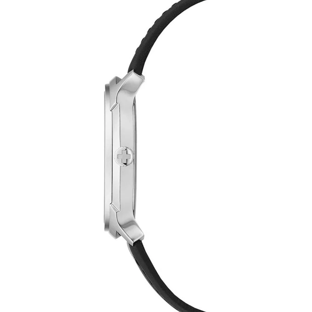 Mondaine Watch Helvetica No1 Regular Silver Black - Image 4