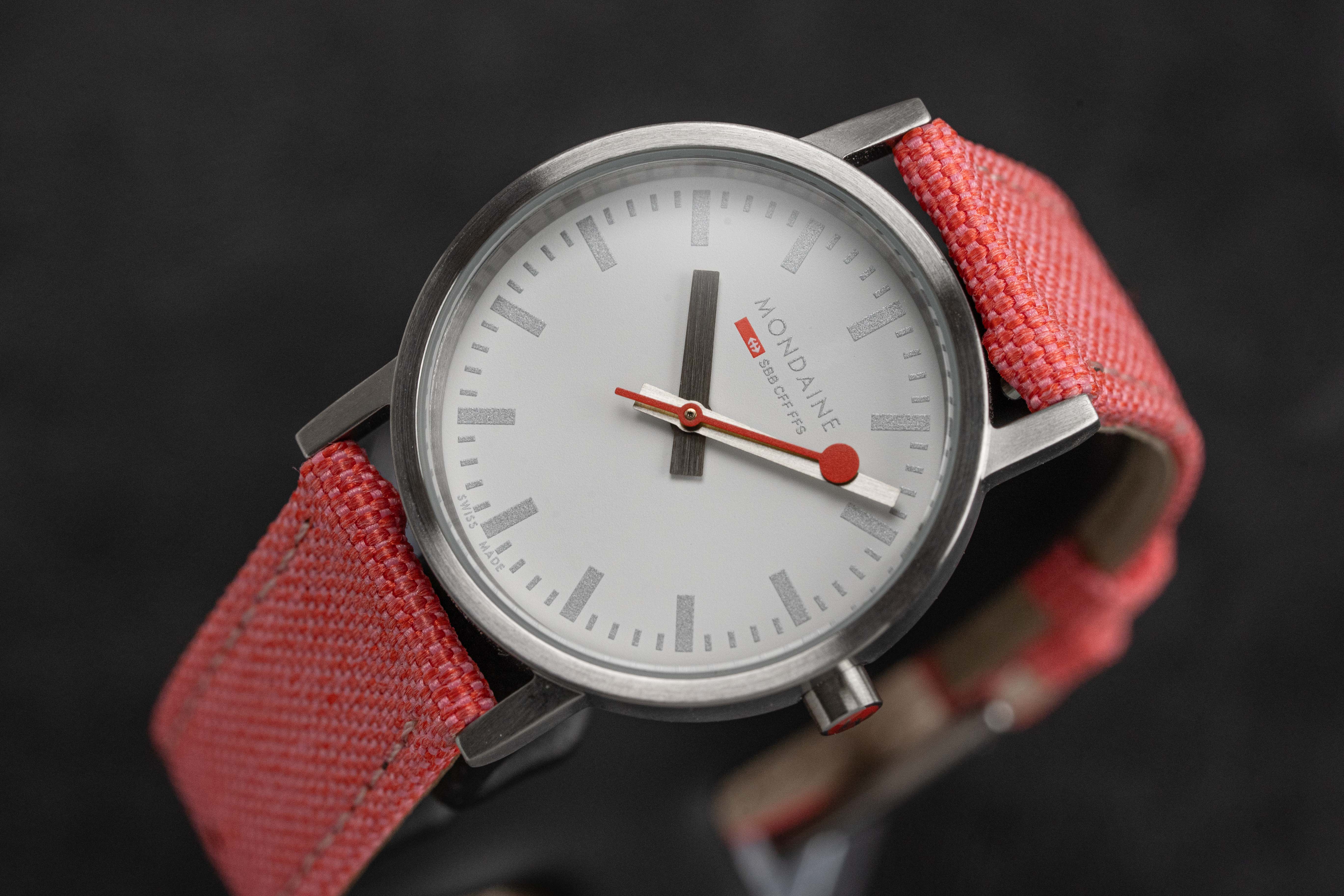 Mondaine Ladies Watch Classic White Coral - Image 8