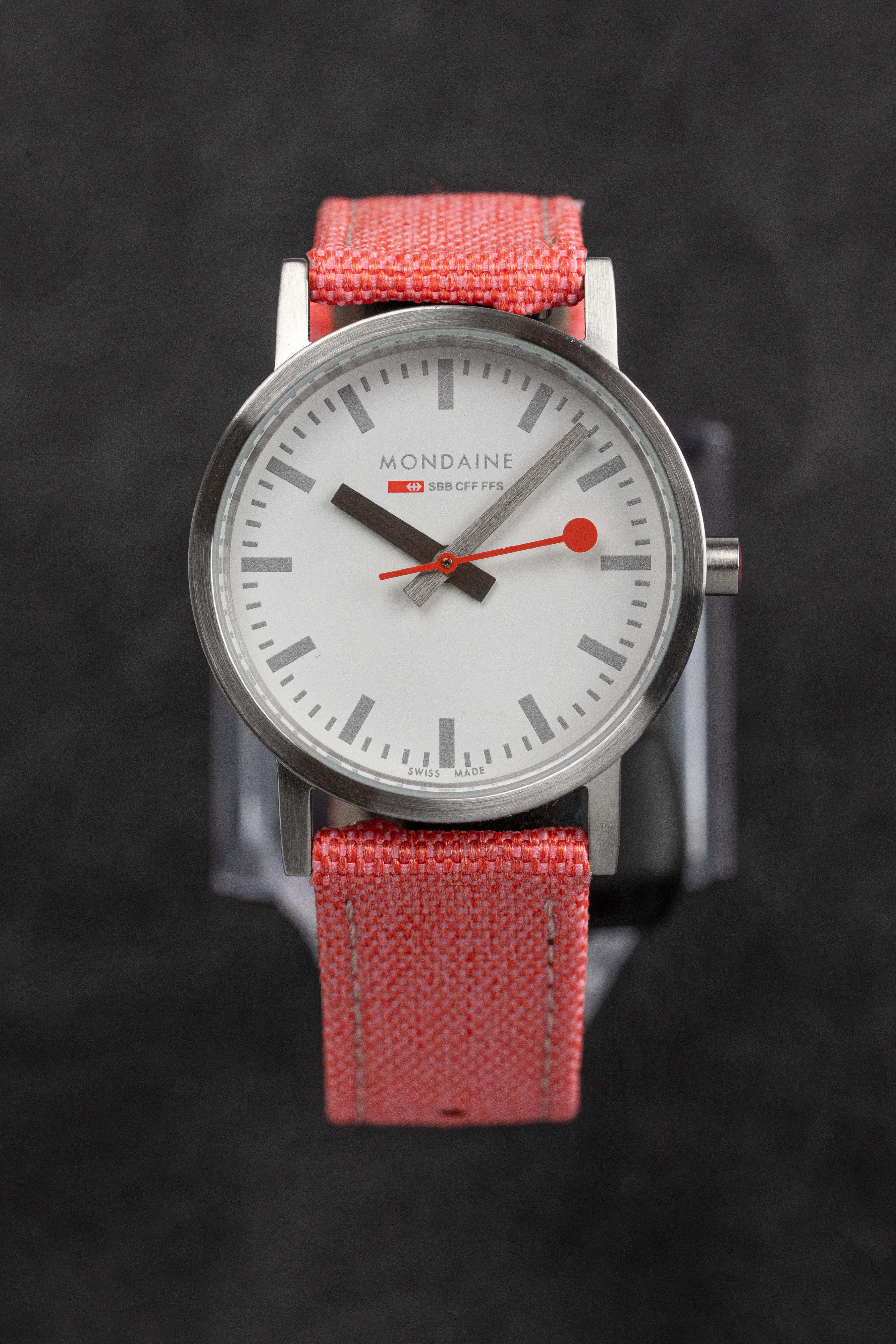 Mondaine Ladies Watch Classic White Coral - Image 9