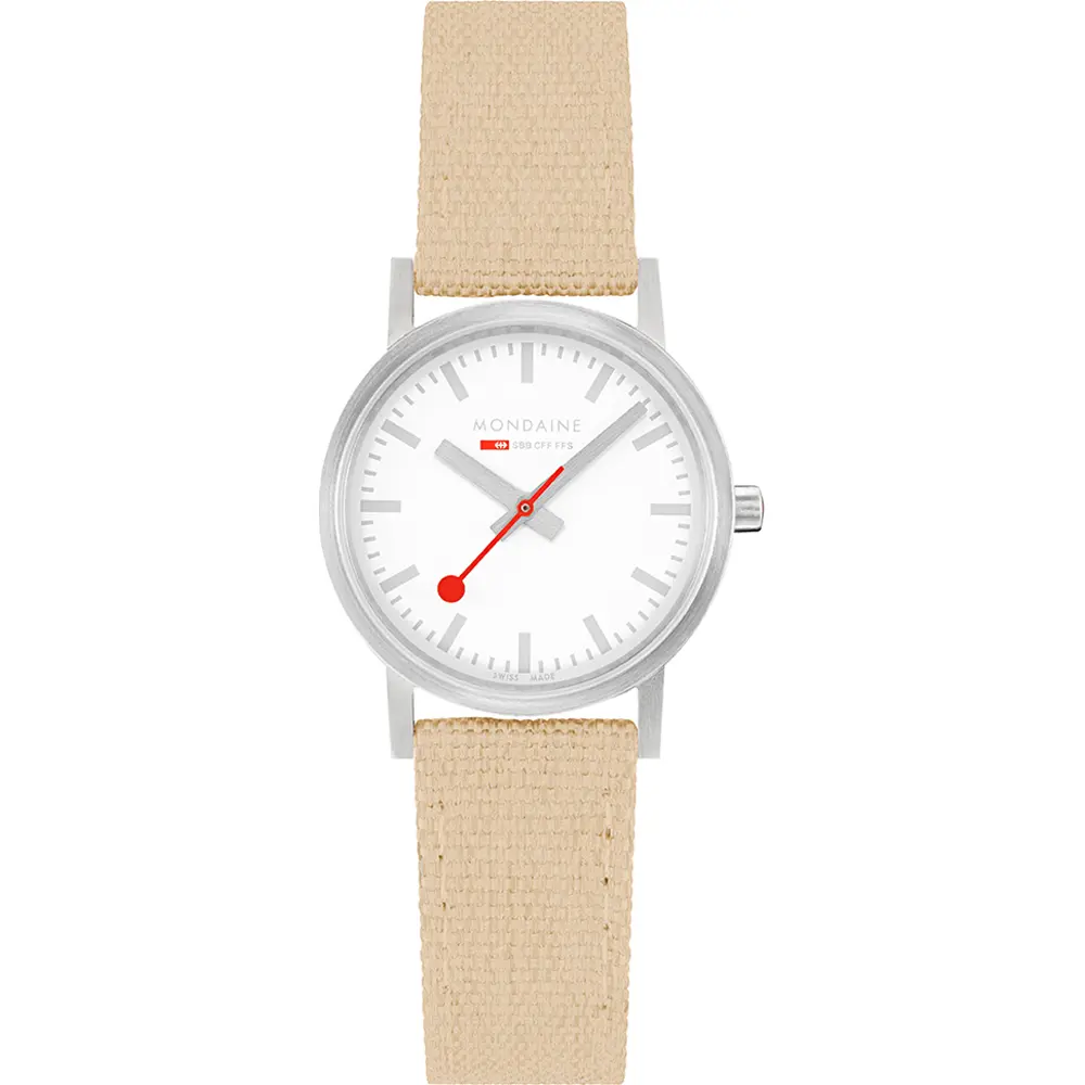 Mondaine Ladies Watch Classic White Beige