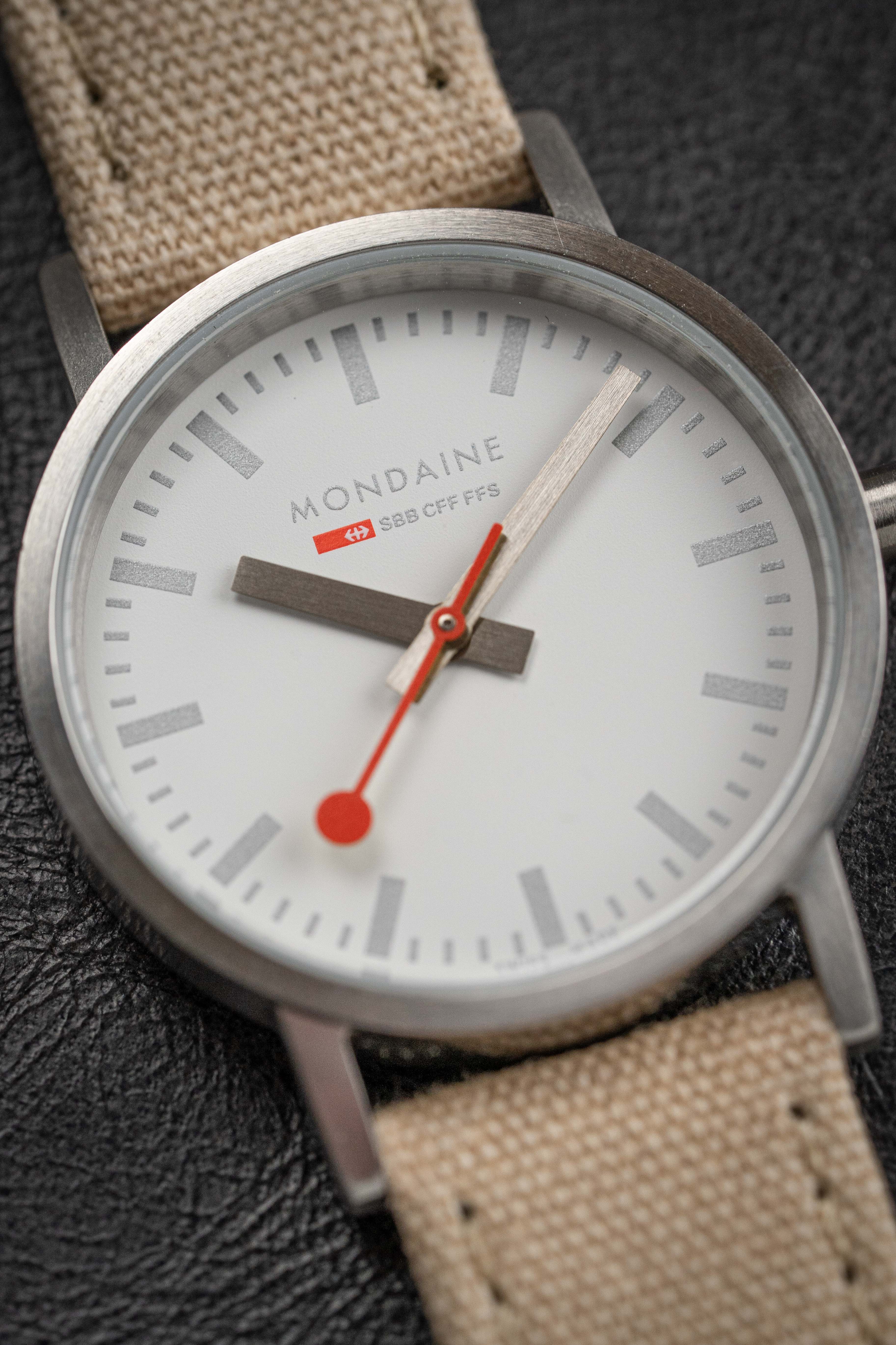 Mondaine Ladies Watch Classic White Beige - Image 8