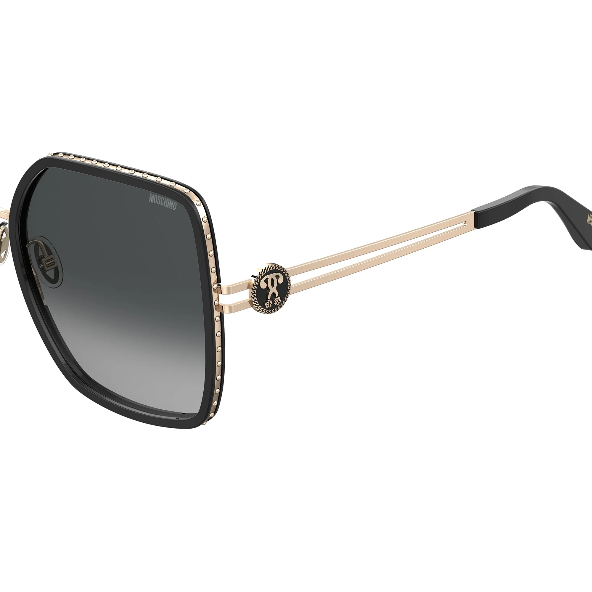 Moschino M0S096/S 807 589O (MOS14) Ladies Black Sunglasses - Image 4