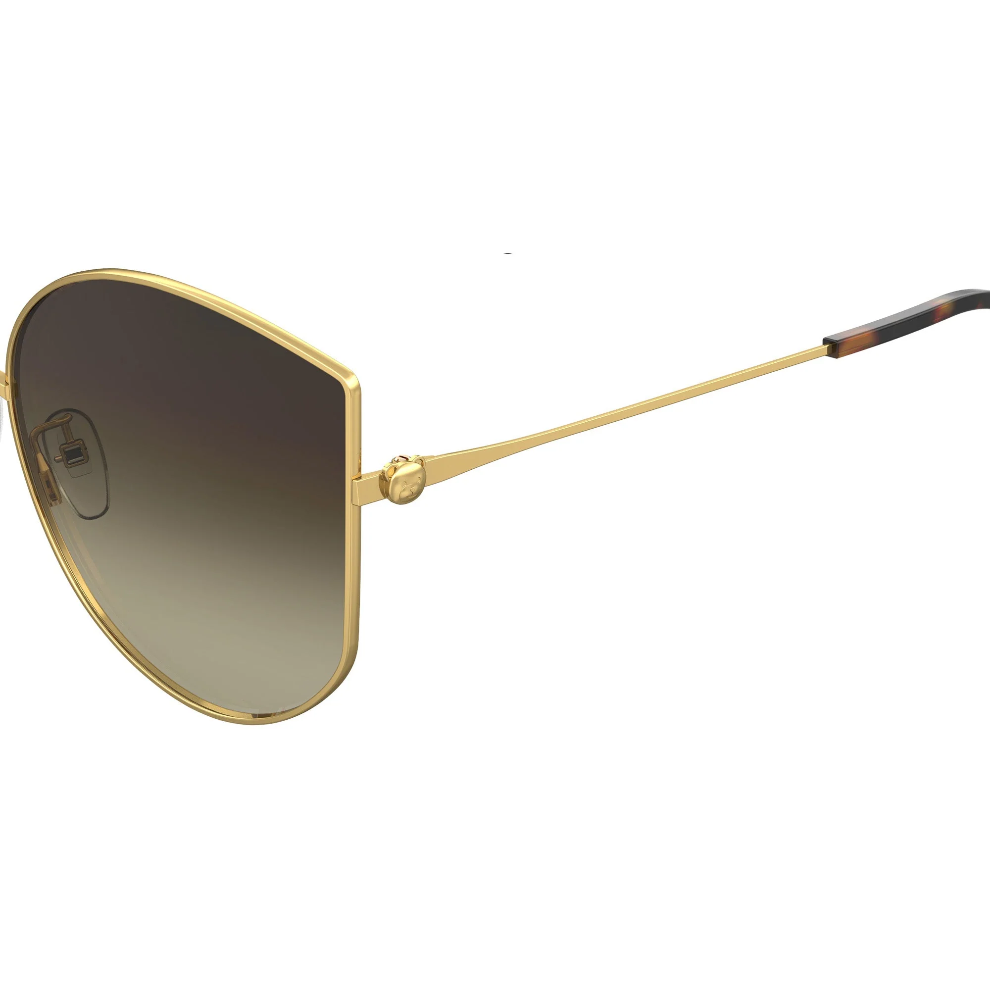 Moschino MOS086/G/S 001 64HA(MOS7) Women's Yellow Gold Sunglasses - Image 3