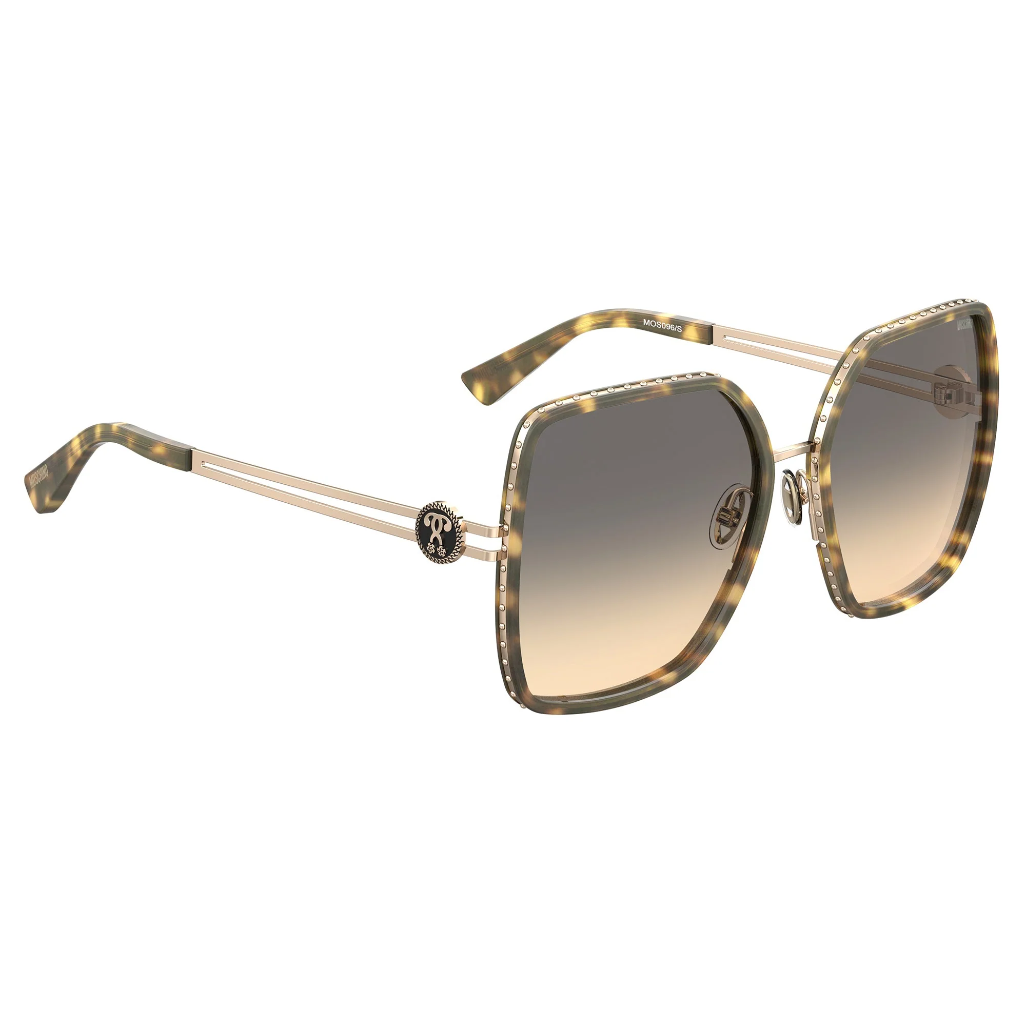 Moschino MOS096/S 086 58GA (MOS13) Women's Havana Sunglasses - Image 3