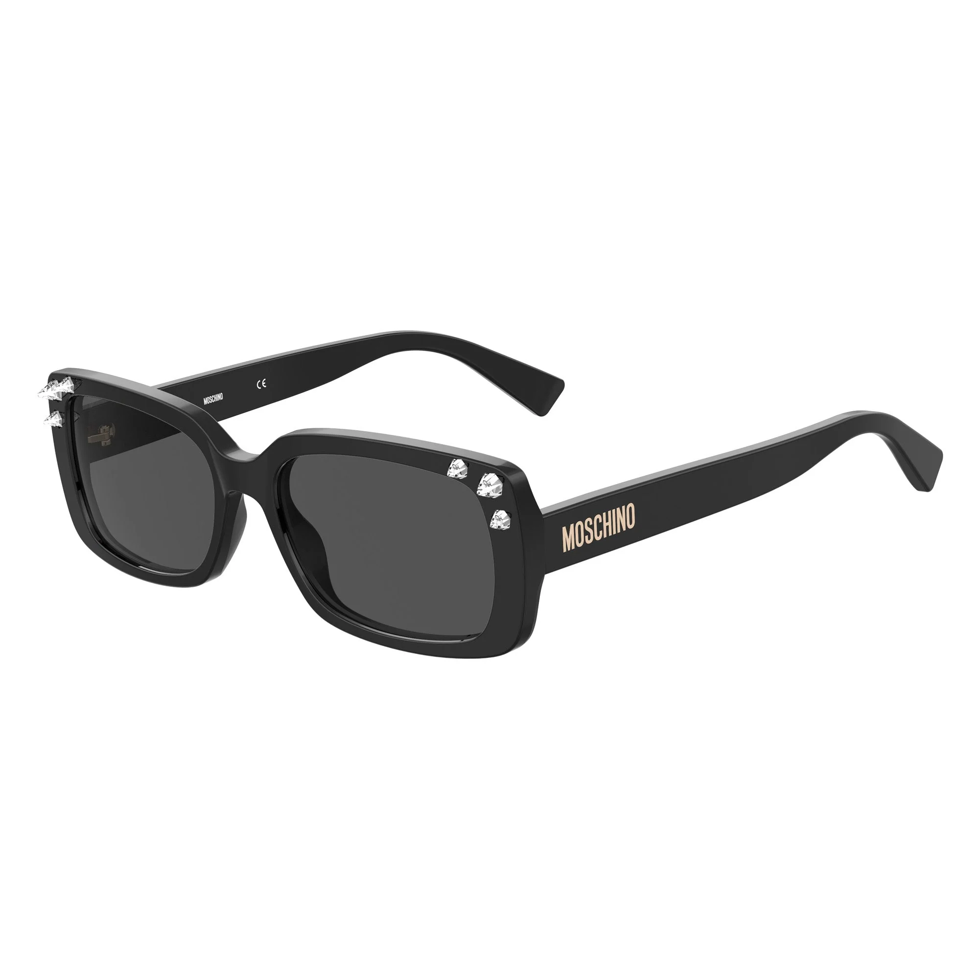 Moschino MOS107/S 807 56IR(MOS8) Women's Black Sunglasses