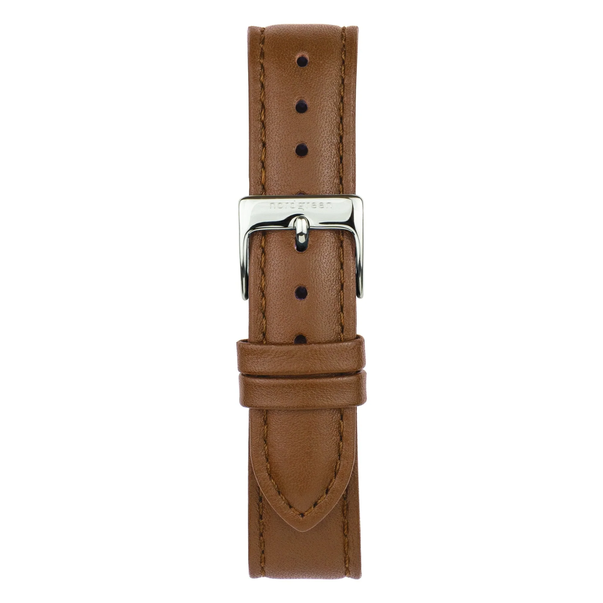 Nordgreen Native Brown Vegan Leather 32mm Silver Case Watch - Image 2