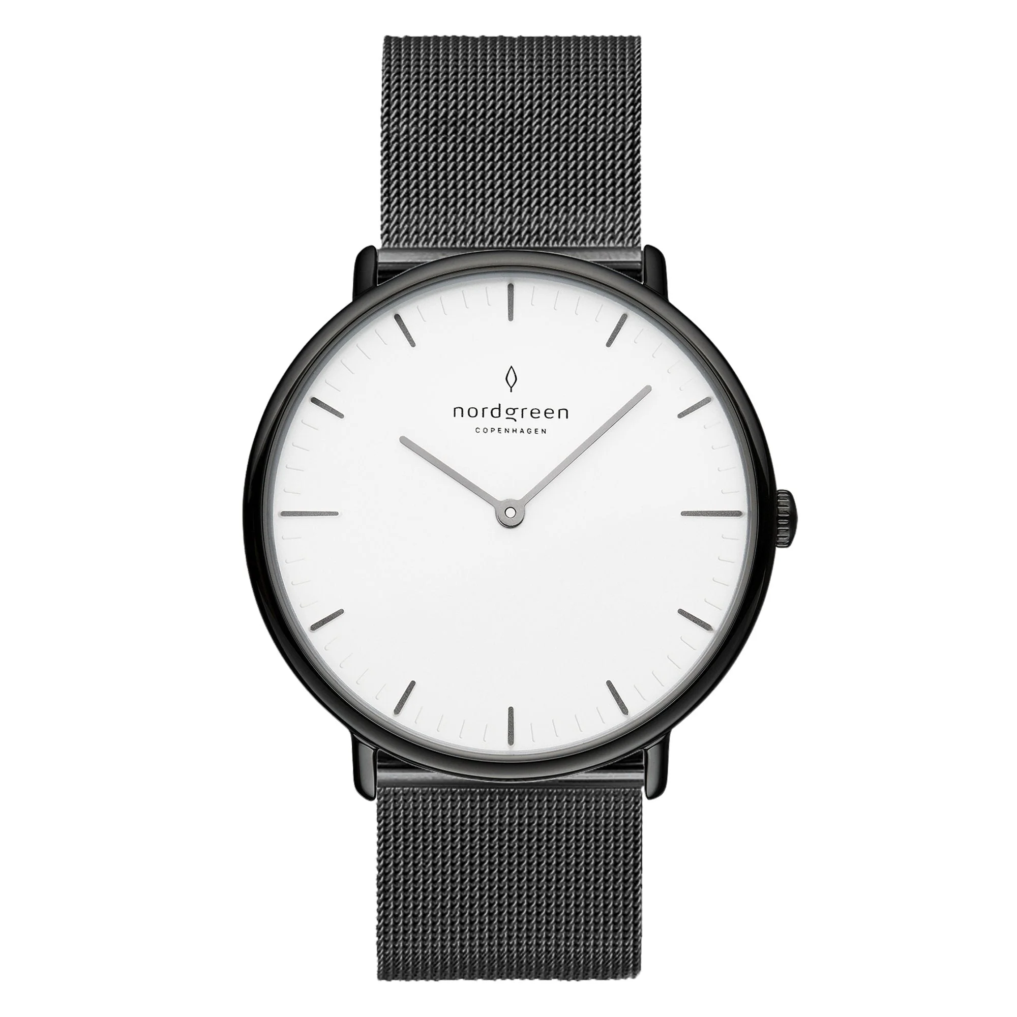 Nordgreen Native Gun Metal Mesh 40mm Gun Metal Case Watch