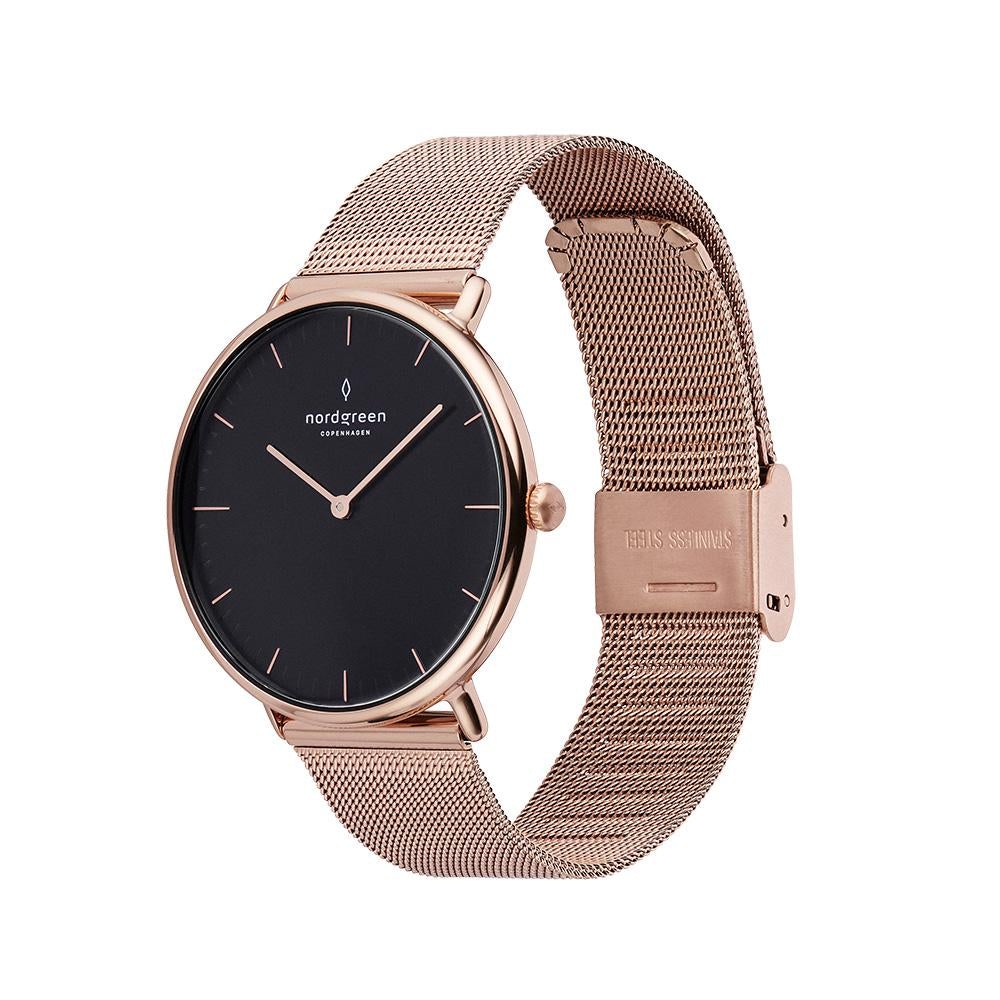 Nordgreen Native Rose Gold Mesh 32mm Rose Gold Watch - Image 4