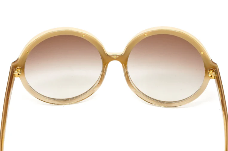 No. 21 Sunglasses Round Gold Brown - Image 4