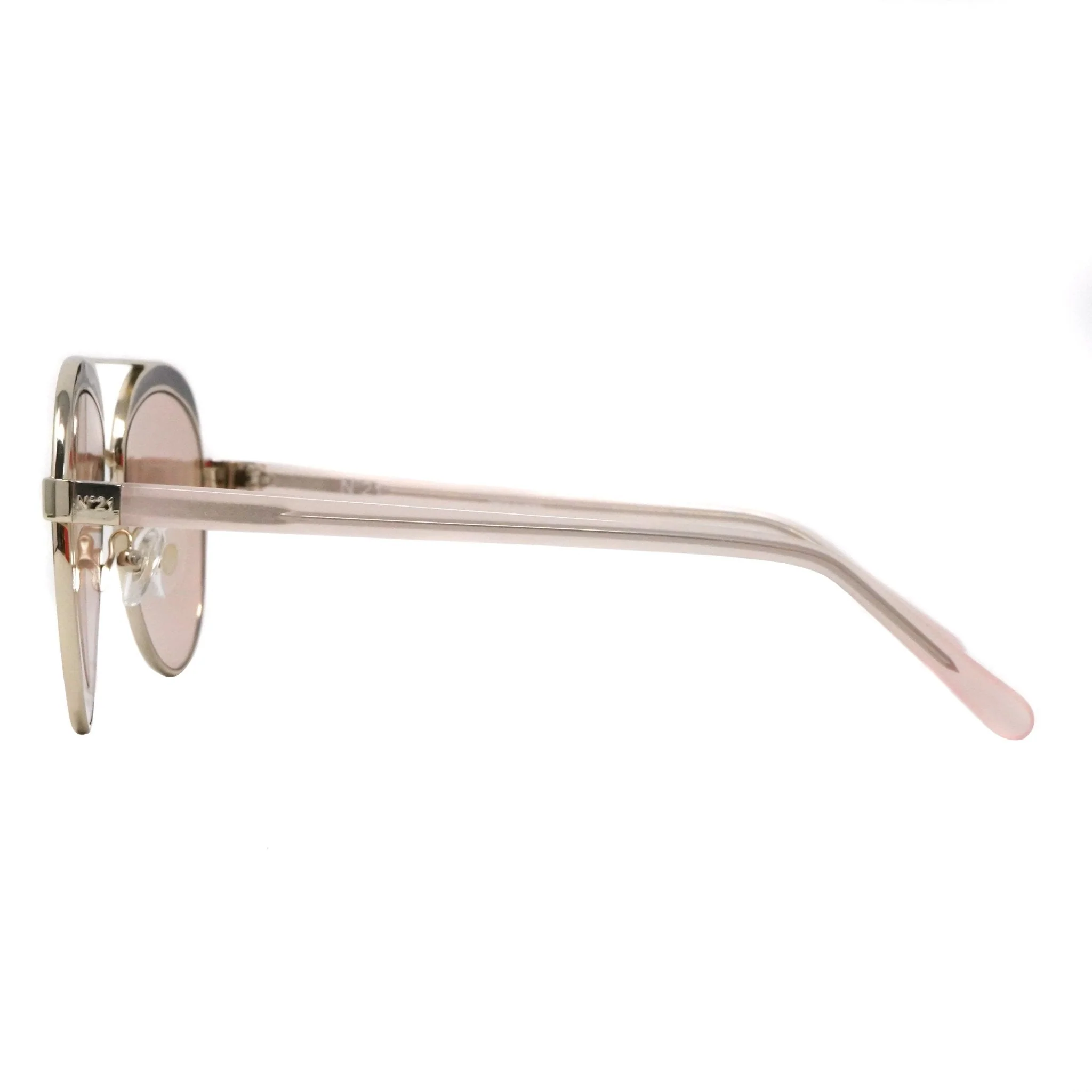 NO 21 Women's Sunglasses Rose Gold and Peach - Image 4