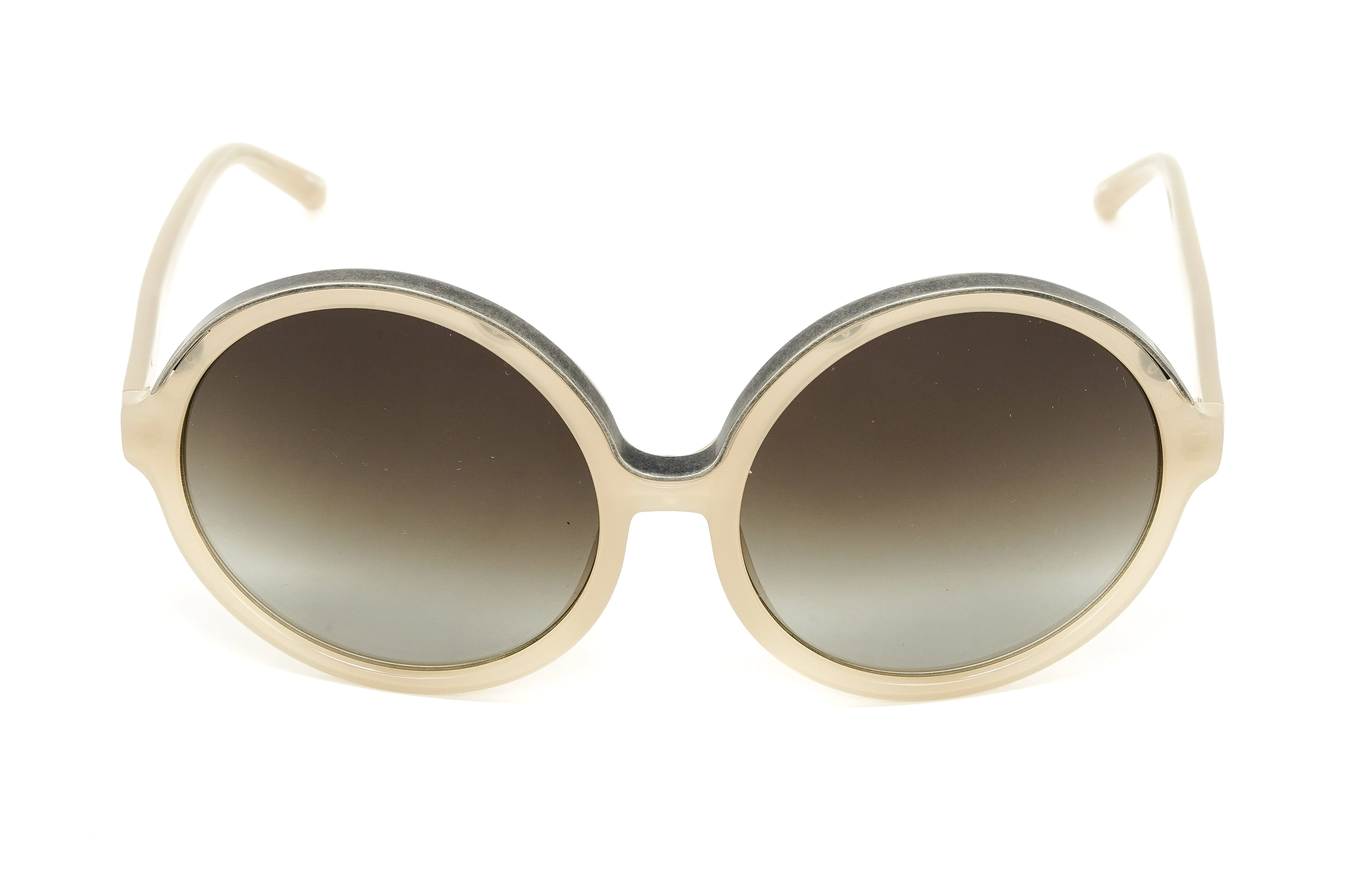No. 21 Women's Sunglasses Round Beige Grey