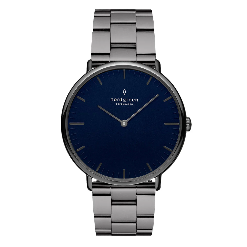 Nordgreen Native Blue Gun Metal Stainless Steel 40mm