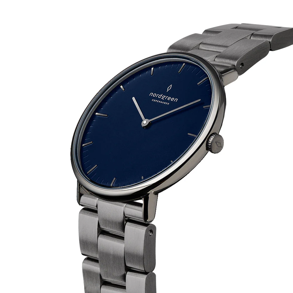 Nordgreen Native Blue Gun Metal Stainless Steel 40mm - Image 2