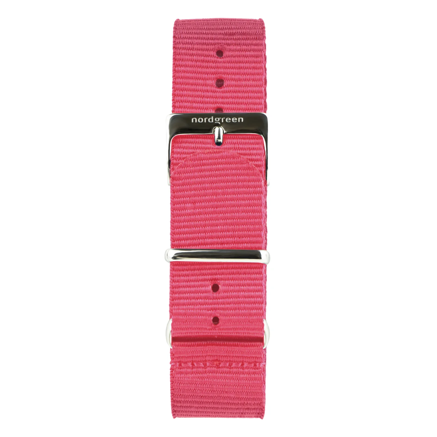 Nordgreen Native Pink Nylon 36mm Silver Case Watch - Image 3