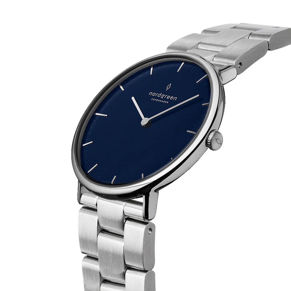 Nordgreen Native Silver Stainless Steel 40mm Silver Case Watch - Image 2