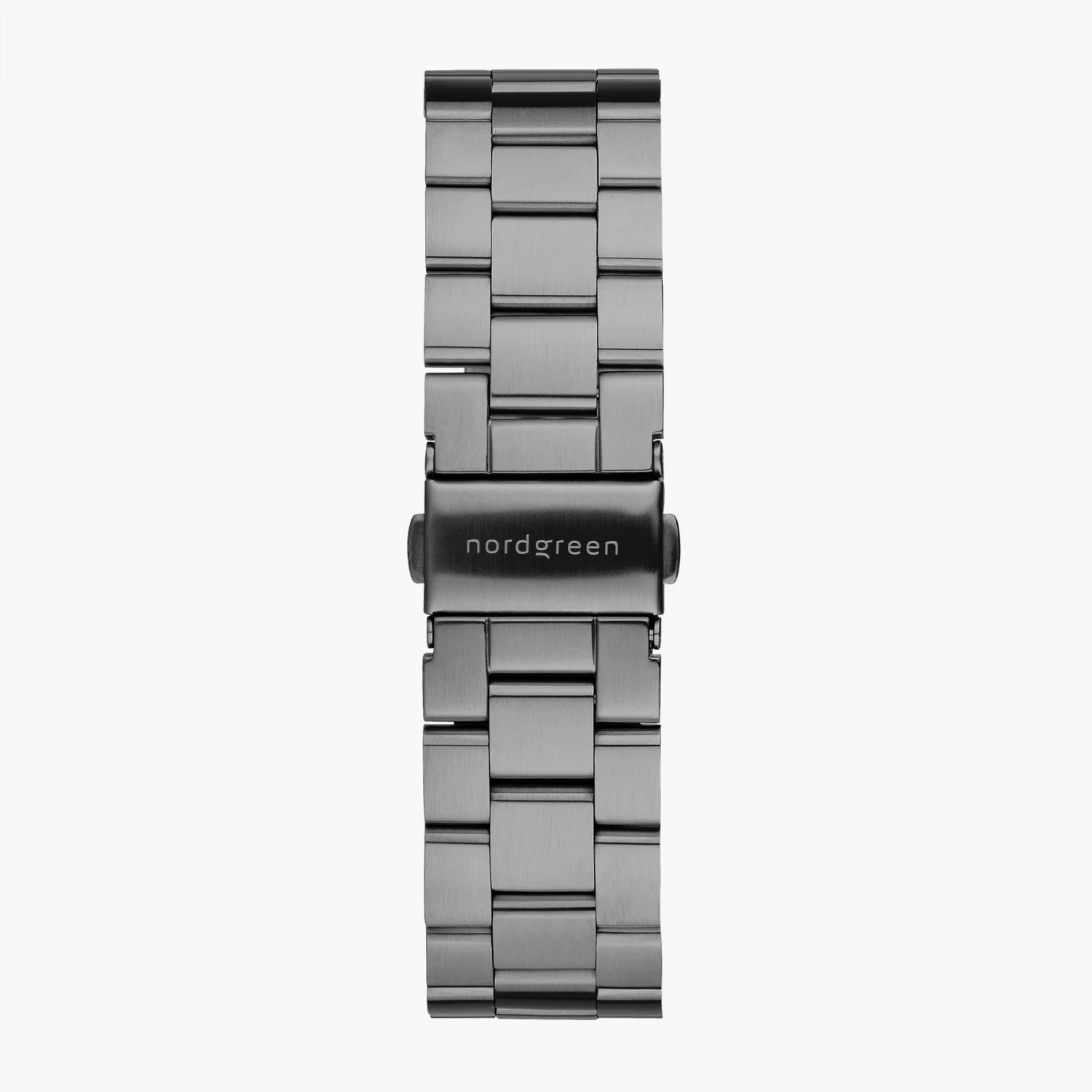 Nordgreen Philosopher 3-Link Strap 40mm Gun Metal Brushed Metal Dial Watch - Image 5