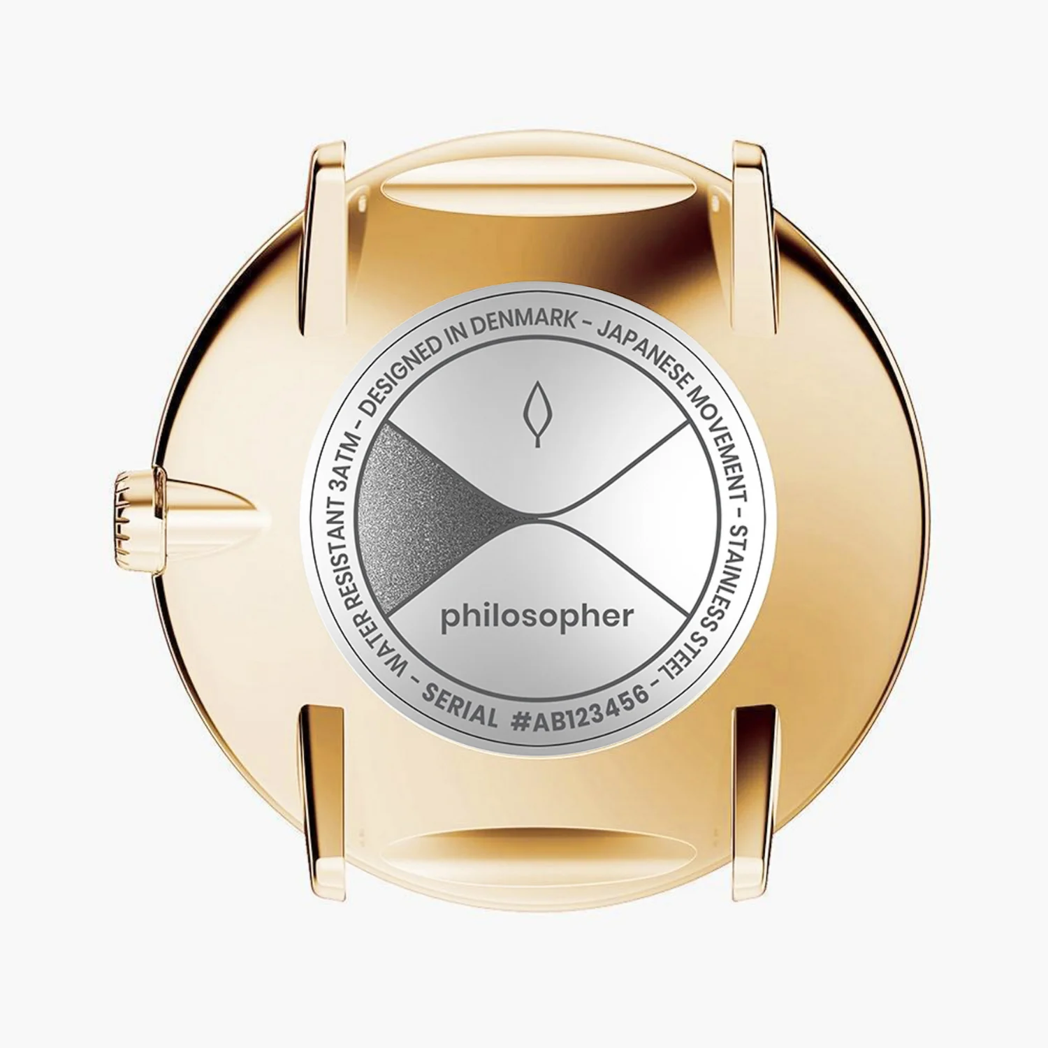 Nordgreen Philosopher Gold Mesh 36mm Gold Brushed Metal Dial Watch - Image 4