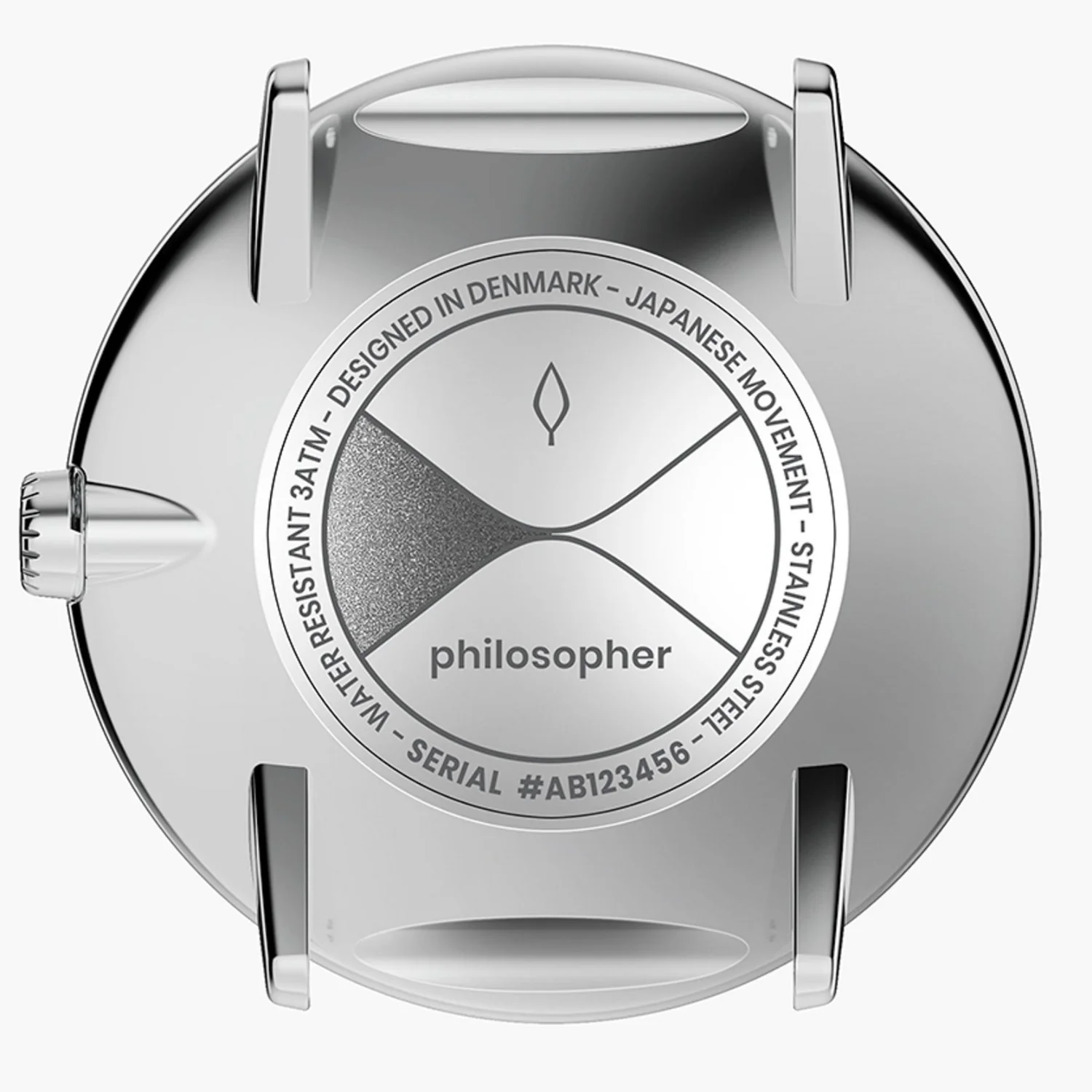 Nordgreen Philosopher Silver Mesh 36mm Silver Brushed Metal Dial Watch - Image 4