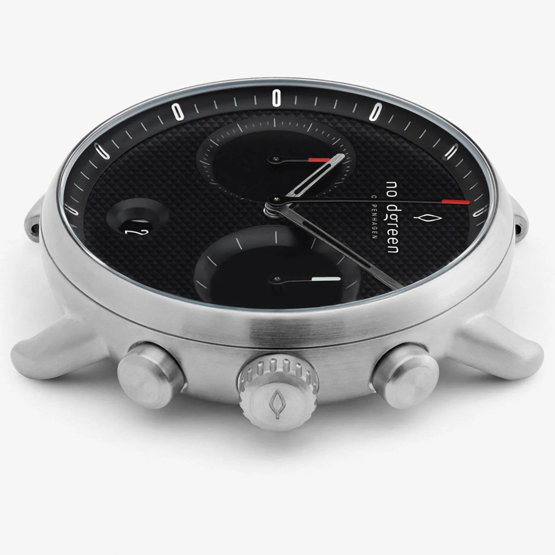 Nordgreen Pioneer Black Leather 42mm Black Case Watch - Image 4