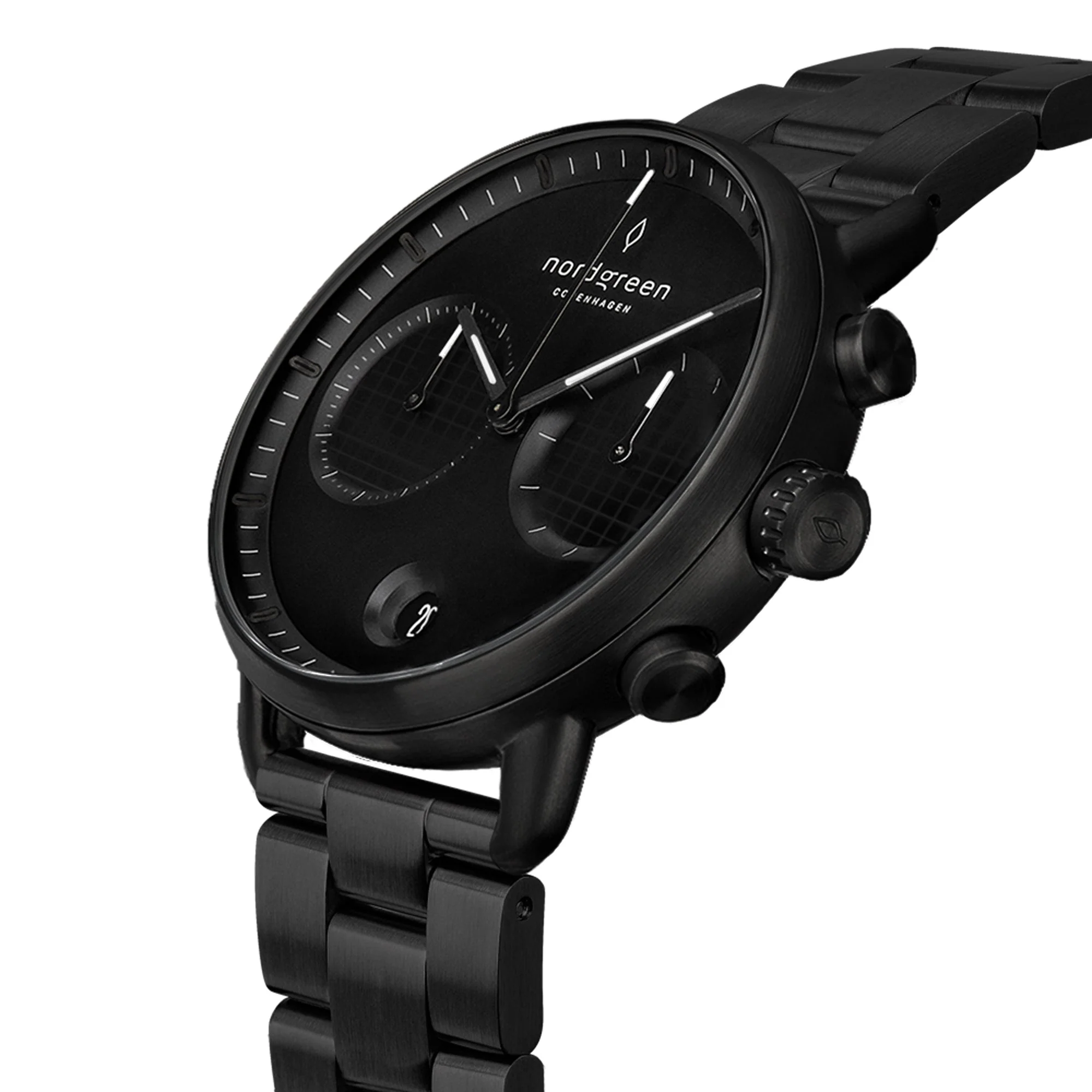 Nordgreen Pioneer Black Stainless Steel 42mm Black Case Watch - Image 3