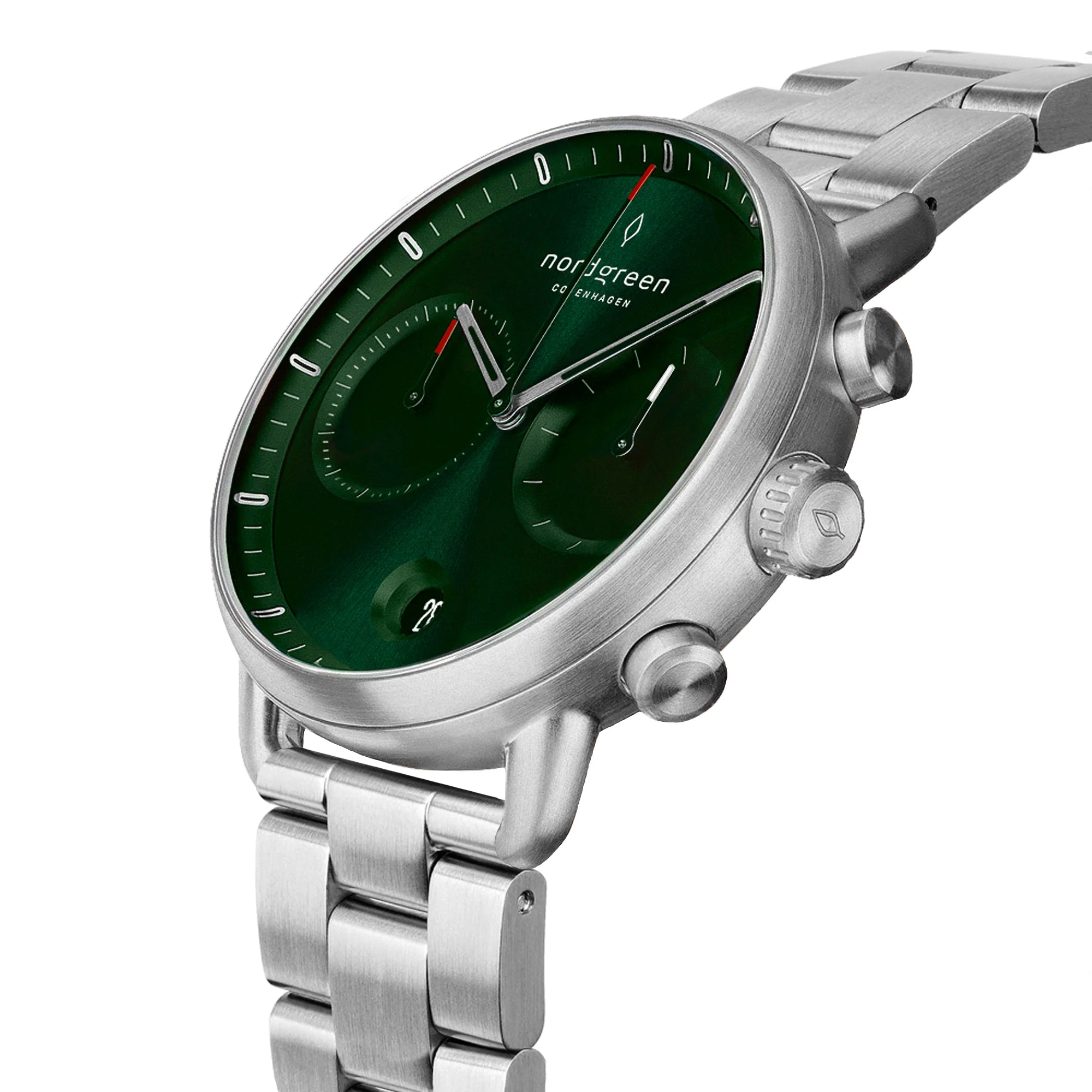 Nordgreen Pioneer Silver Stainless Steel 42mm Silver Case Watch - Image 3