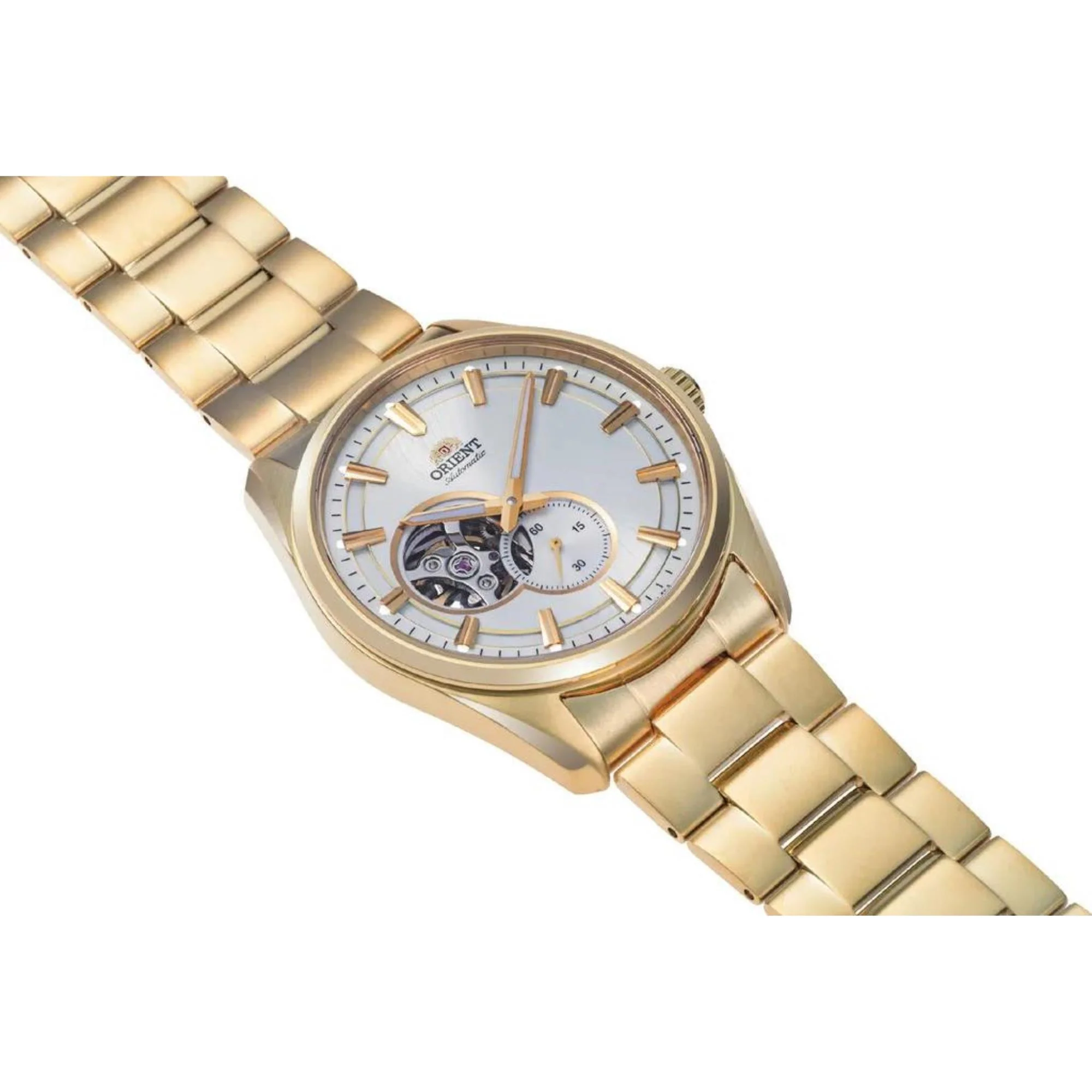 Orient Contemporary Open Heart Men's White Gold Watch - Image 3