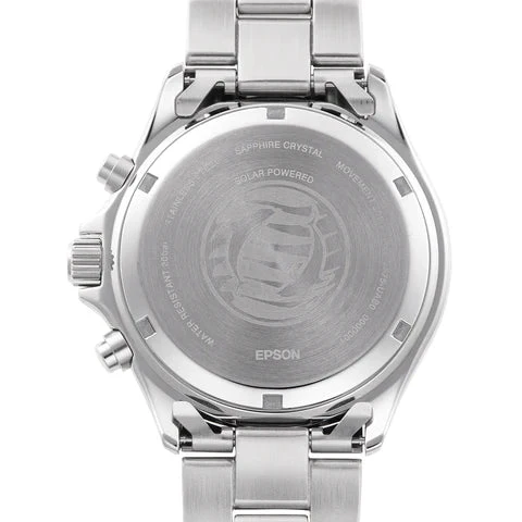 Orient Mako Solar Men's Silver Watch - Image 4