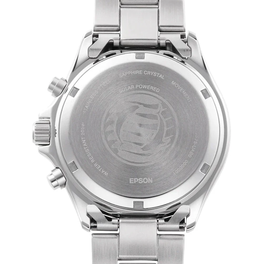 Orient Mako Solar Men's Silver Watch - Image 4