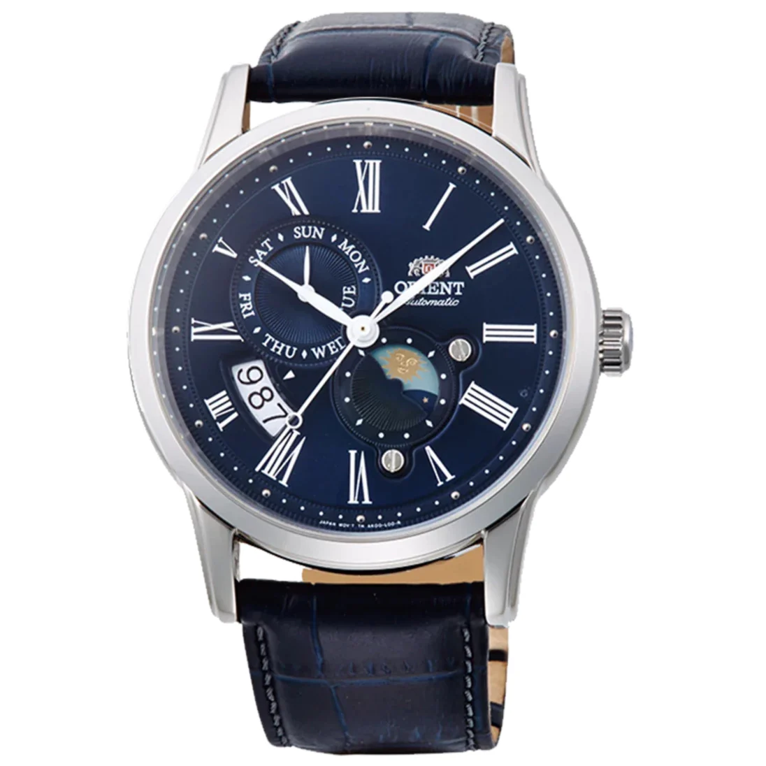 Orient Sun and Moon Men's Blue Watch