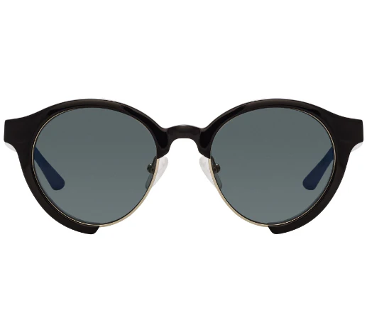 Orlebar Brown Oval Oval Black with Grey Lenses