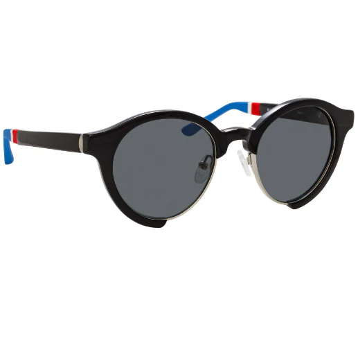 Orlebar Brown Oval Oval Black with Grey Lenses - Image 2