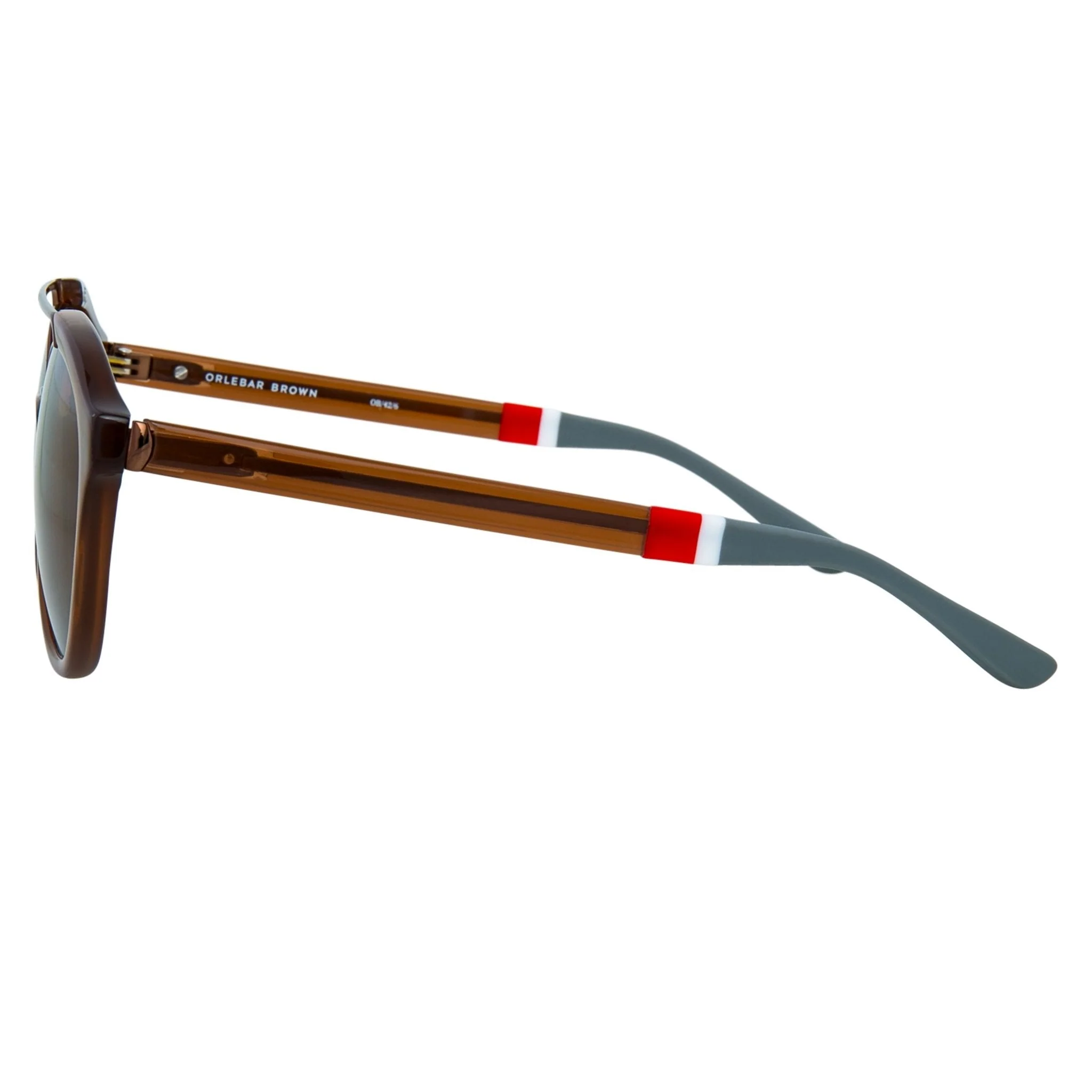 Orlebar Brown Sunglasses Round Brown - Image 3