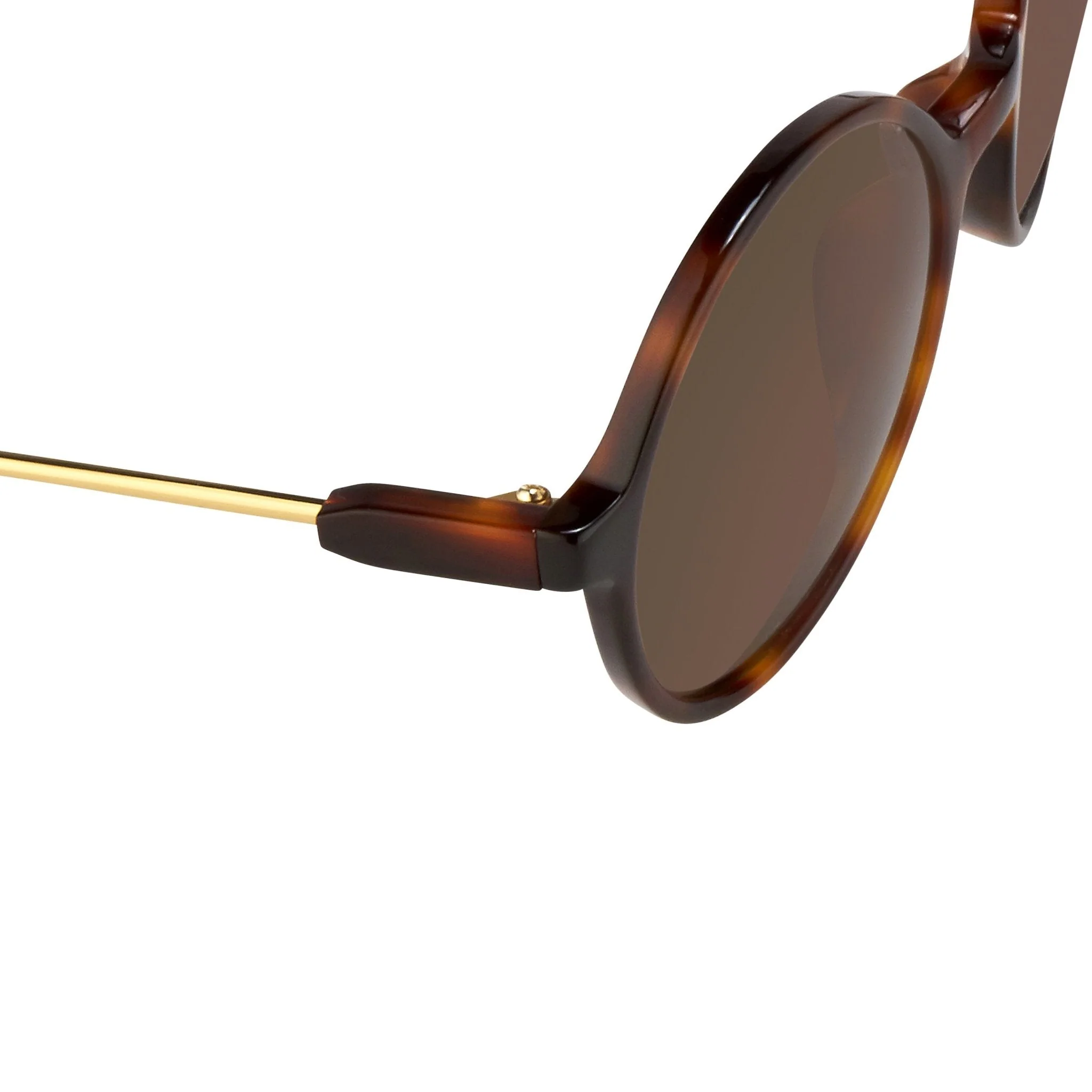 Orlebar Brown Sunglasses Round Tortoise Shell and Brown - Image 2
