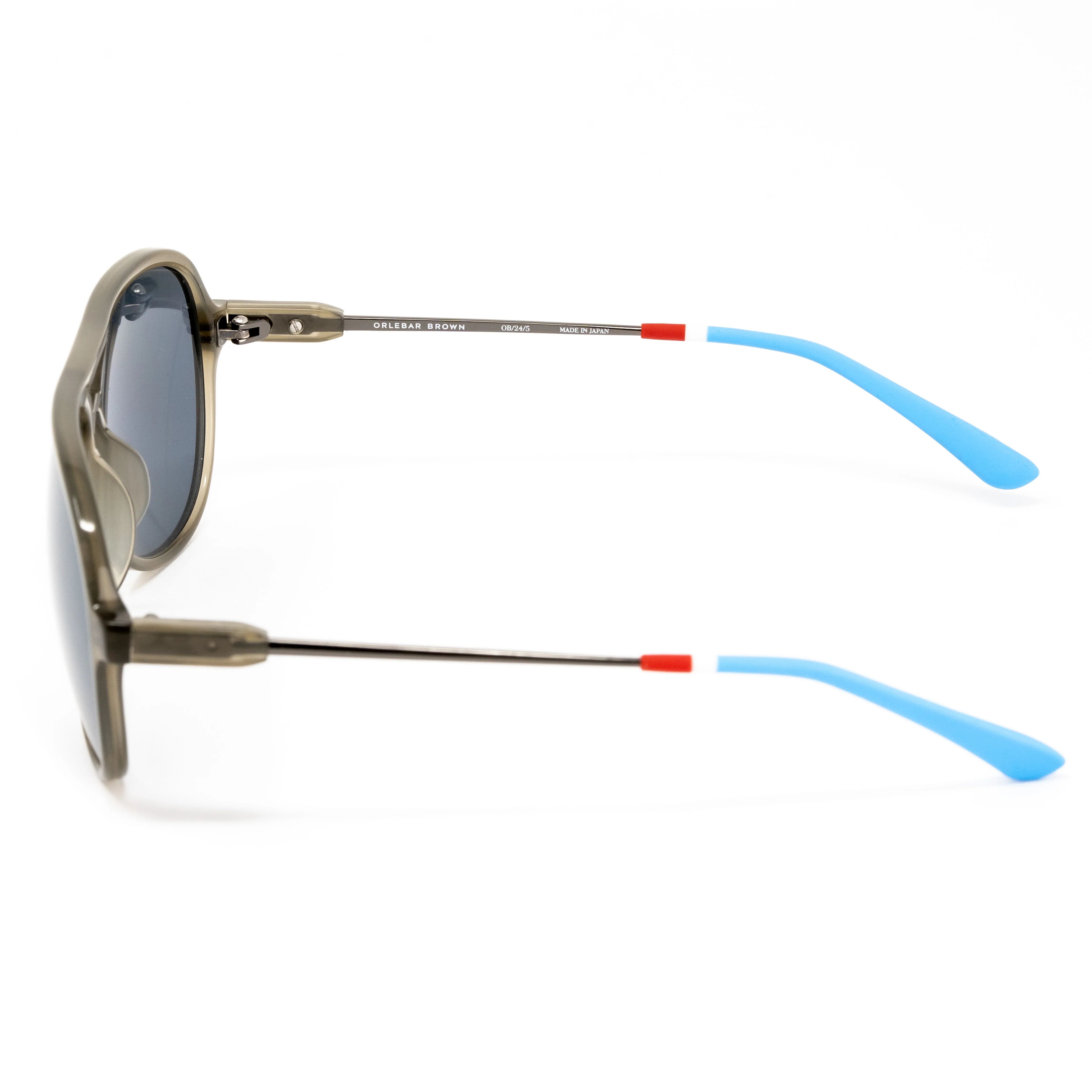 Orlebar Brown x Linda Farrow Khaki Sunglasses - Image 2