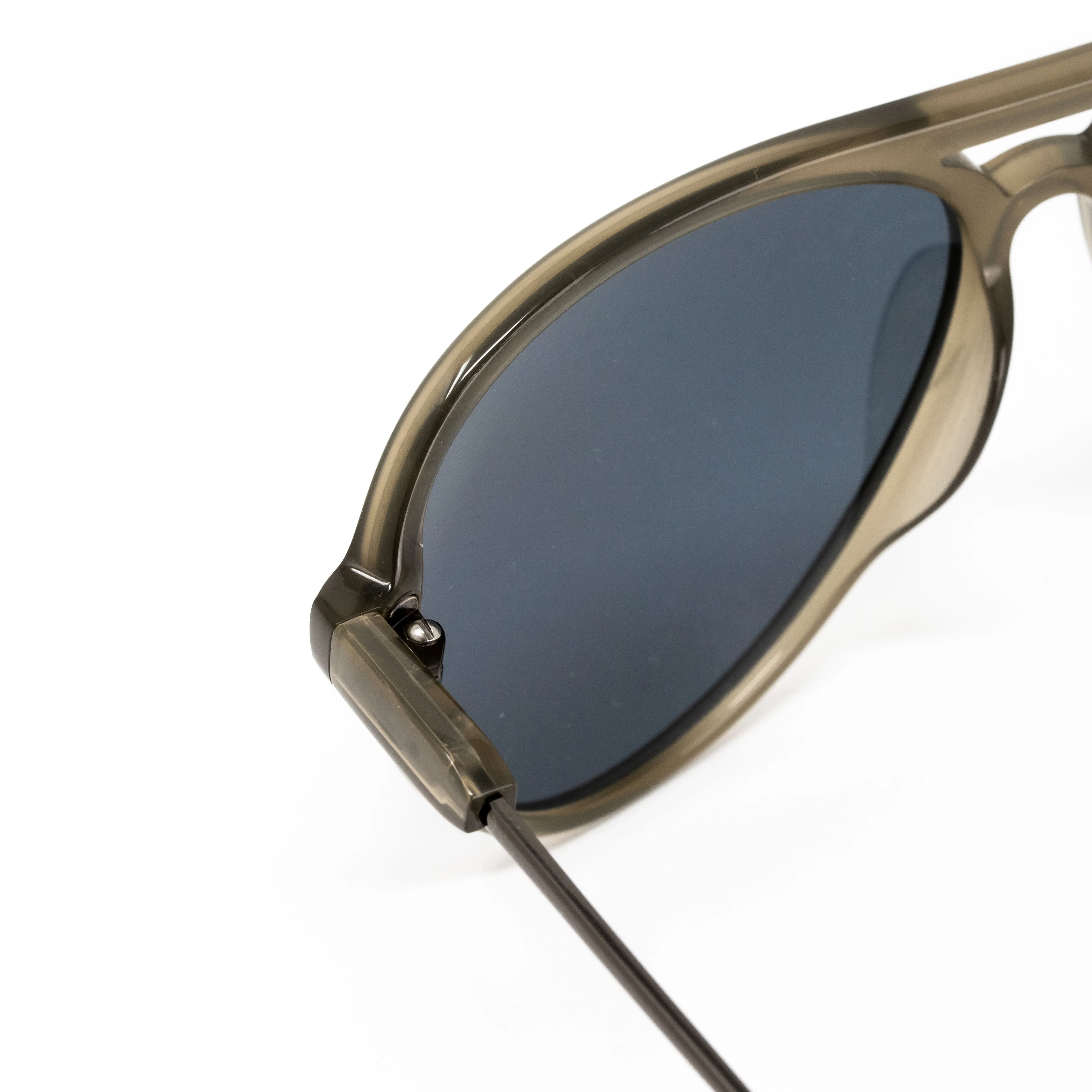 Orlebar Brown x Linda Farrow Khaki Sunglasses - Image 4