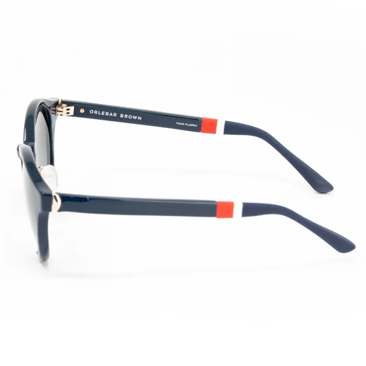 Orlebar Brown x Linda Farrow Navy Sunglasses - Image 2
